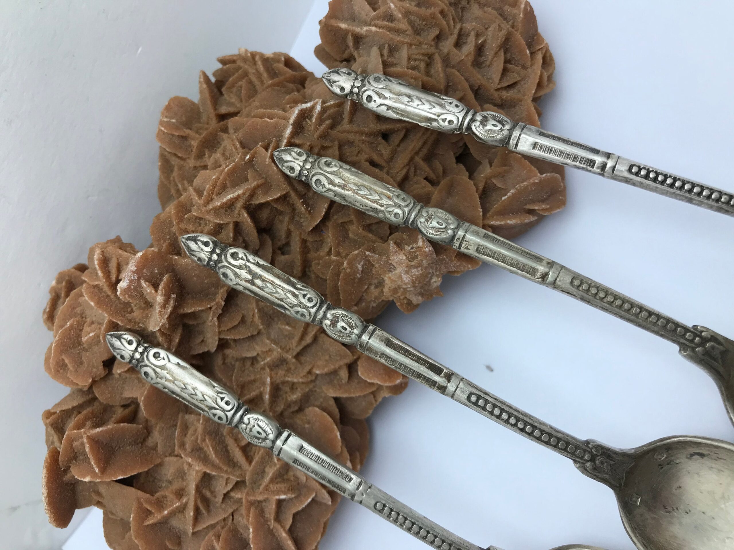 Vintage Moroccan Silver Spoons - Set of 4 (1940/1950) - Image 3