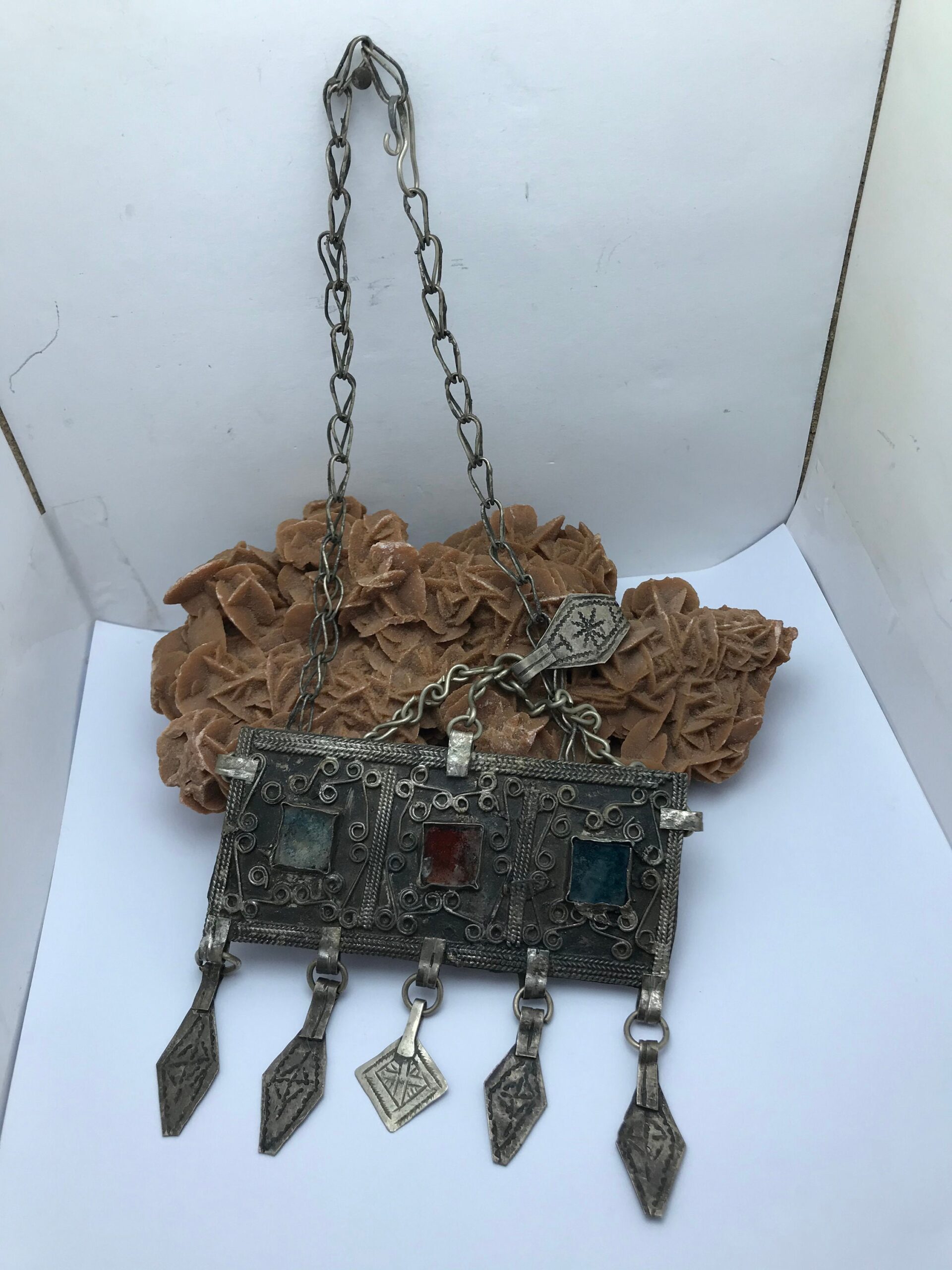 Vintage Berber Silver Head Ornament - Moroccan Tribal Jewelry - Image 2