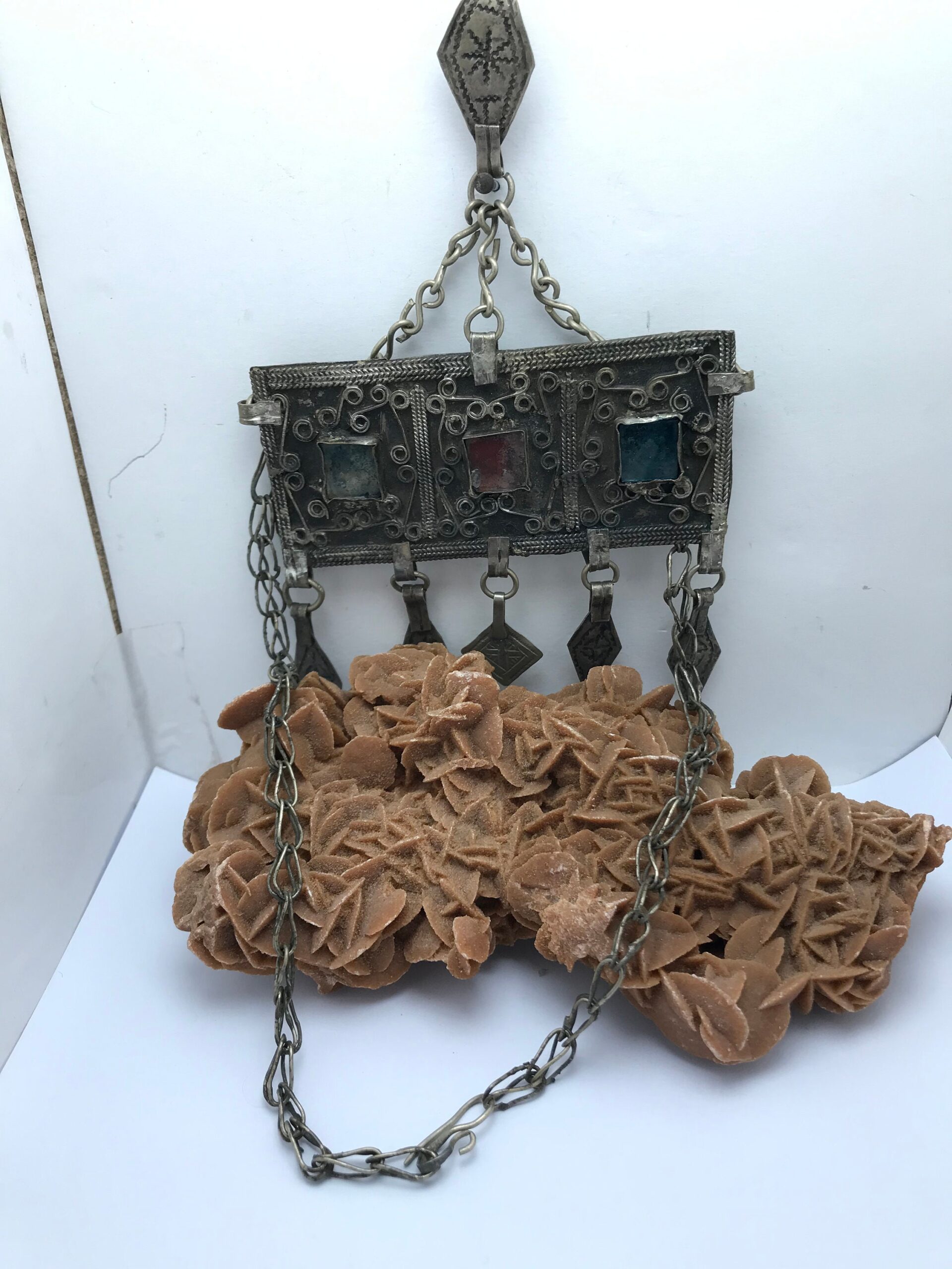 Vintage Berber Silver Head Ornament - Moroccan Tribal Jewelry - Image 3