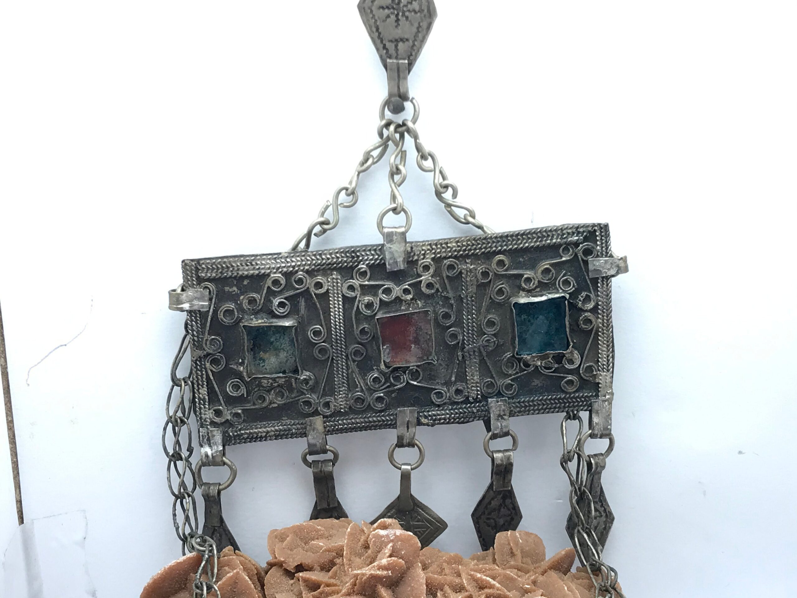 Vintage Berber Silver Head Ornament - Moroccan Tribal Jewelry - Image 4
