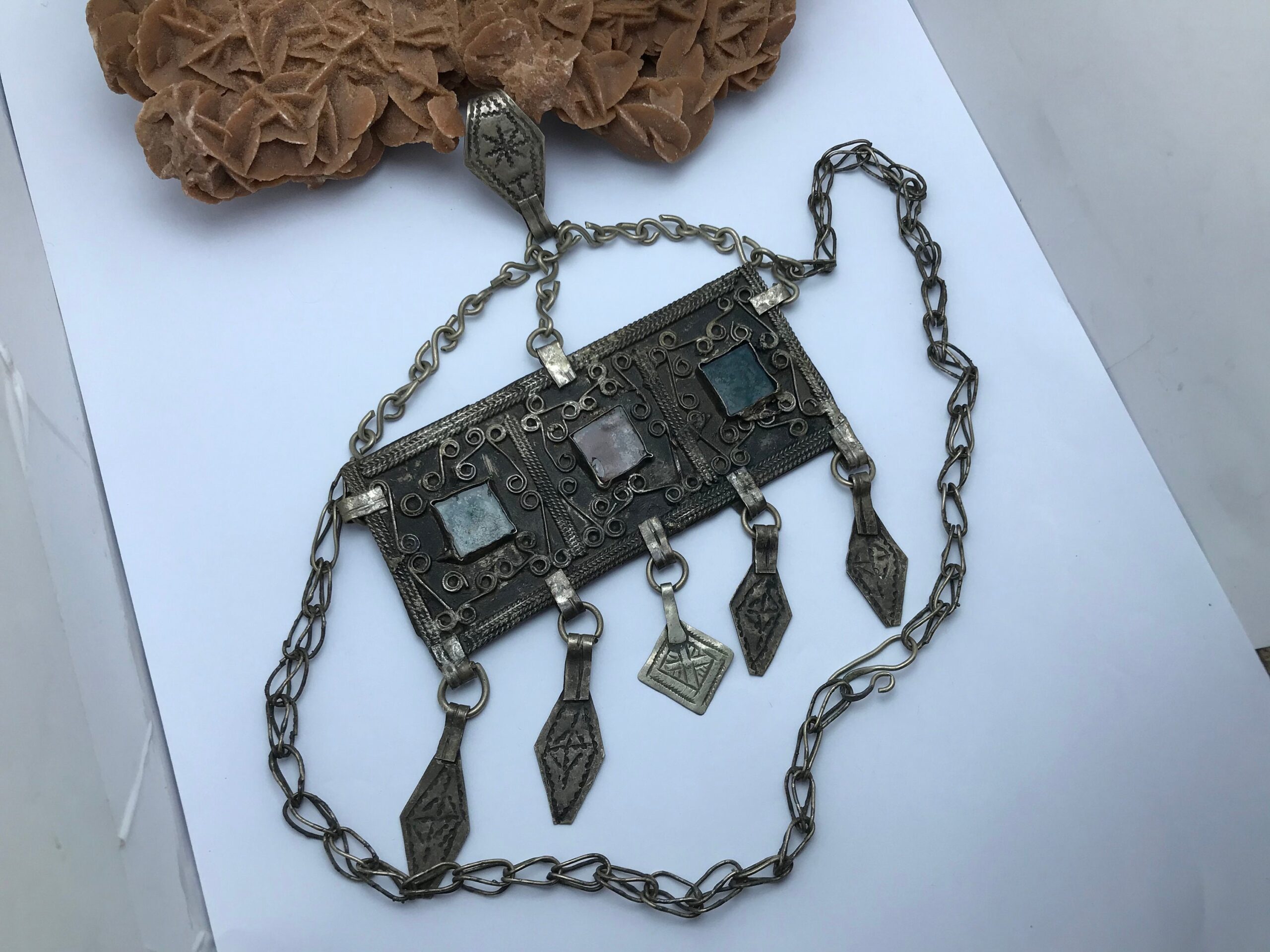 Vintage Berber Silver Head Ornament - Moroccan Tribal Jewelry - Image 7