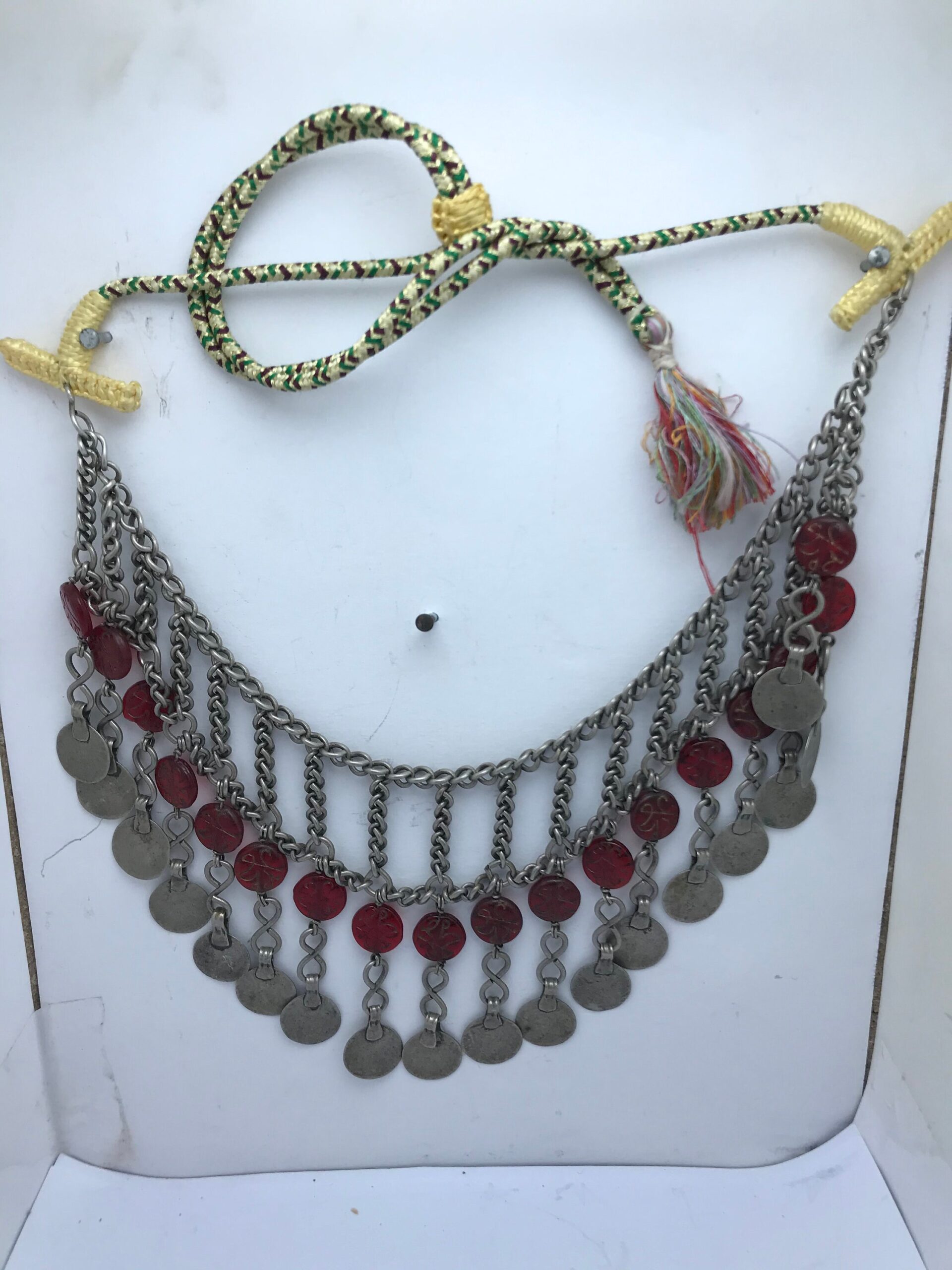 Vintage Fine Silver Berber Necklace: Moroccan Tribal Jewelry - Image 3