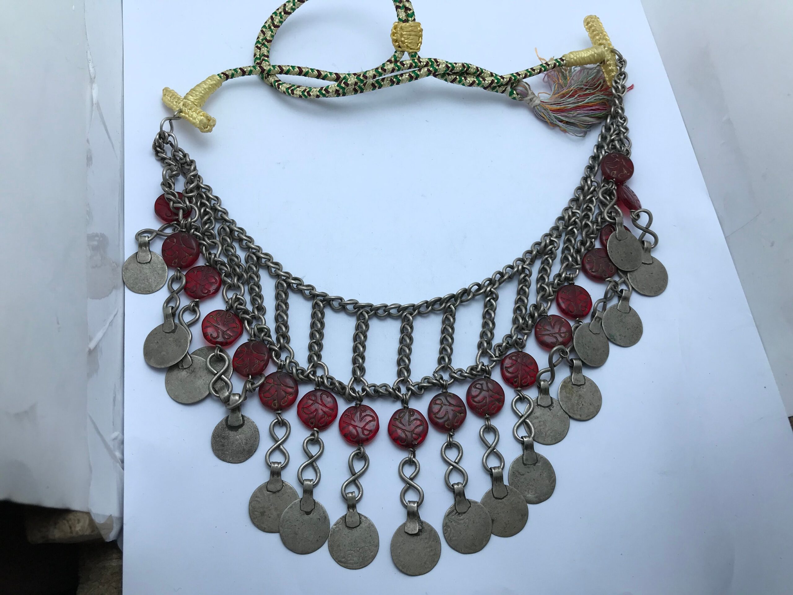 Vintage Fine Silver Berber Necklace: Moroccan Tribal Jewelry - Image 2