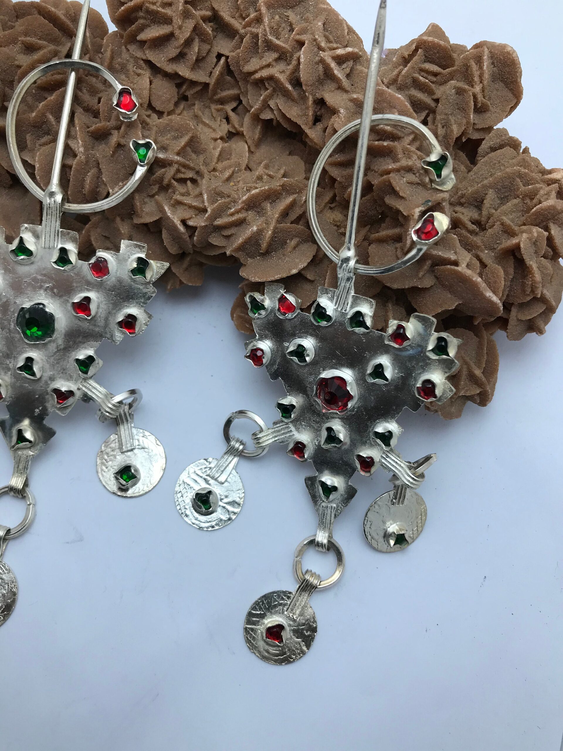 Berber Silver Brooches: Moroccan Tafilalet Ethnic Fibula Pair - Image 3
