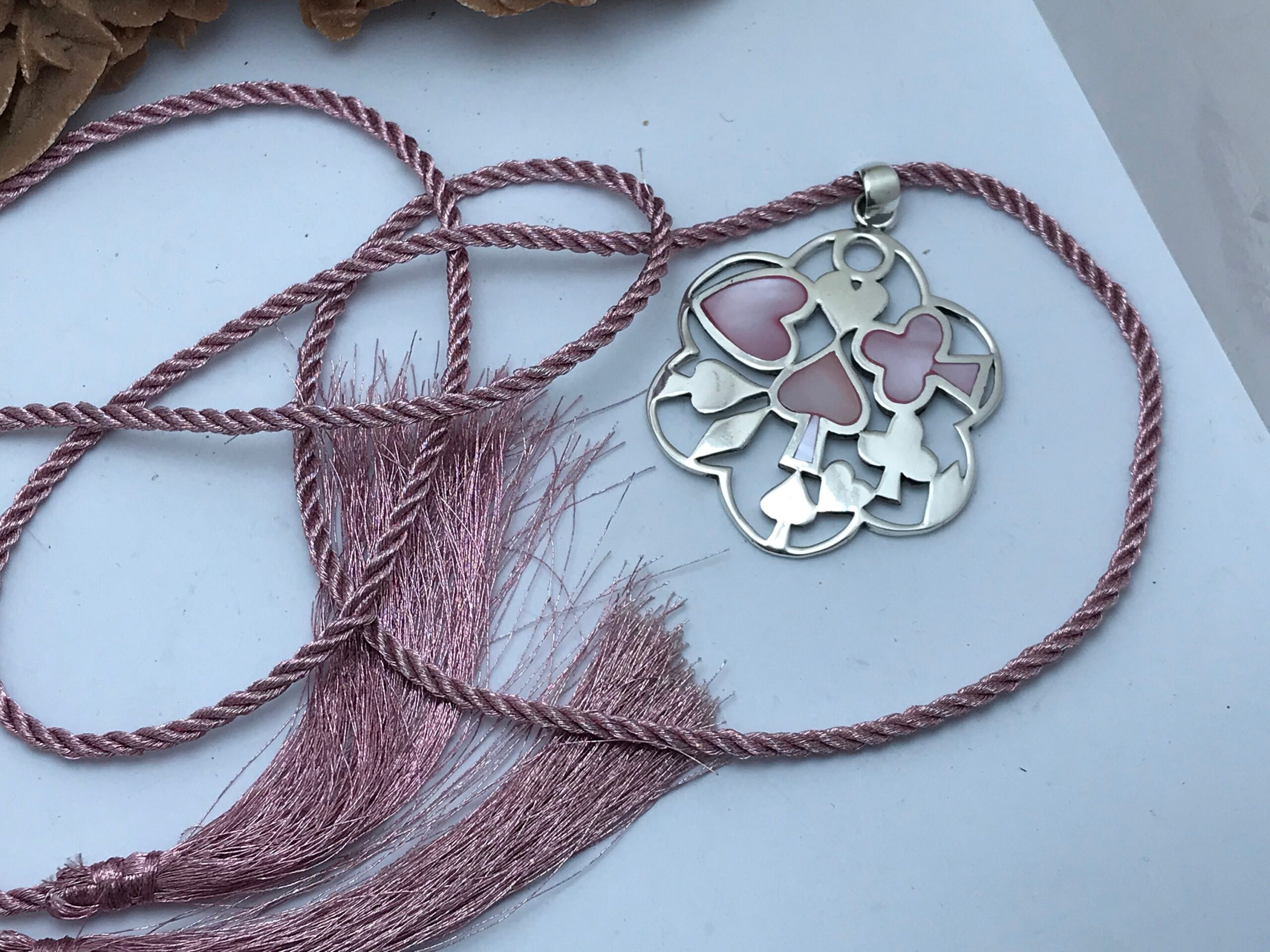 Berber Style Sterling Silver Pendant: Ruby & Topaz Handmade Jewelry - Image 5