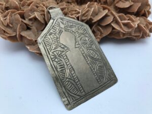 Maroc - Amulette « Louha » avec inscriptions argent
