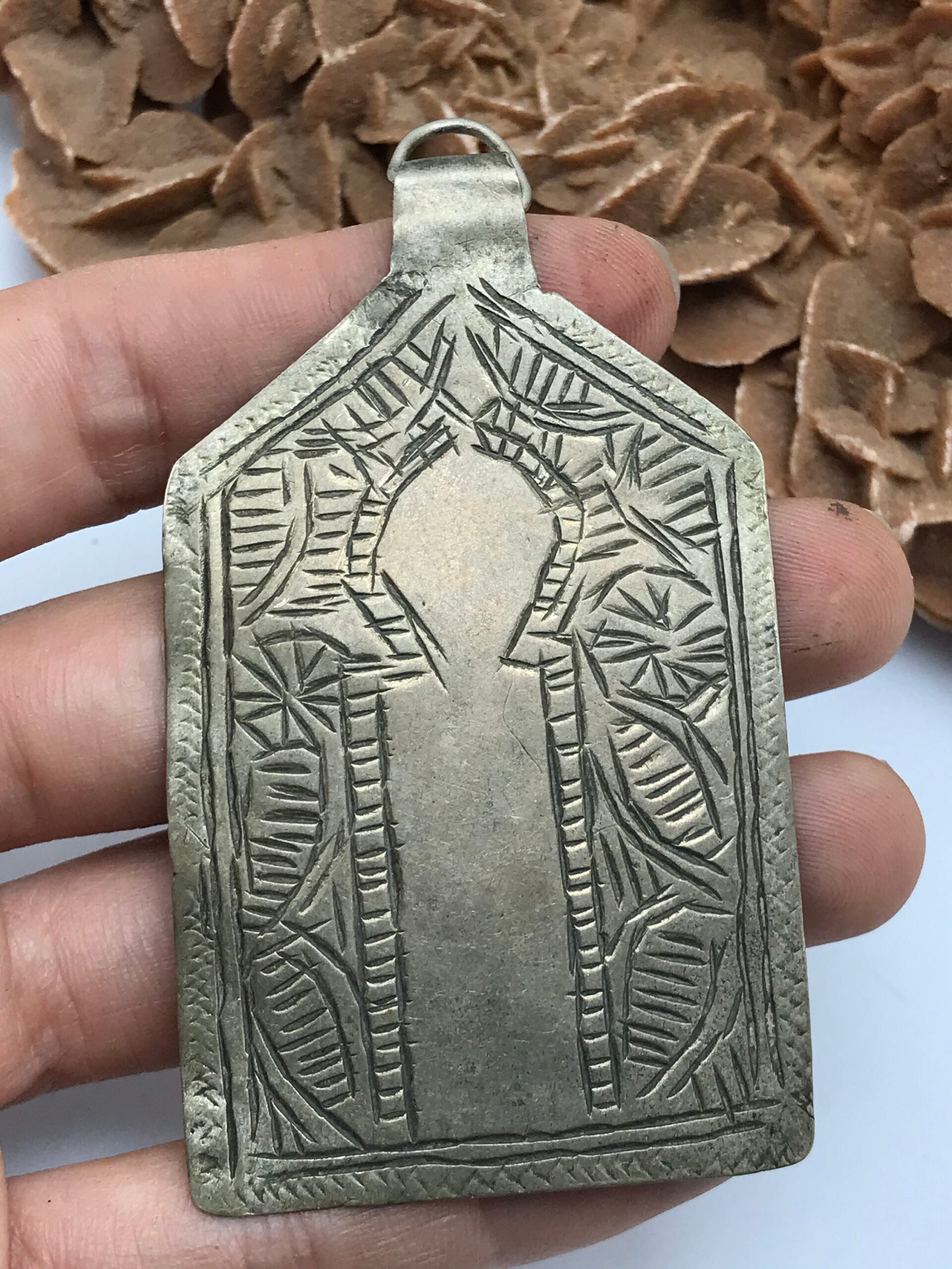 Maroc - Amulette « Louha » avec inscriptions argent - Image 3