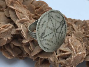 Berber Silver Ring: Moroccan Tribal Ethnic Jewelry, Size 10
