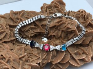 925 Sterling Silver Bracelet: Gold Plated Moroccan Design, 19cm