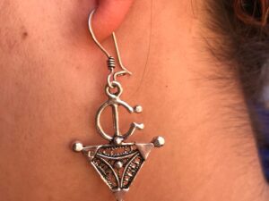 Berber Fibula Earrings: Sterling Silver Ethnic Tribal Jewelry