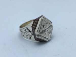 Tuareg ebony ring . African
