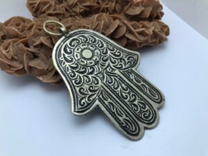 hand fatima pendent deco ethnic handmade moroccan hamsa