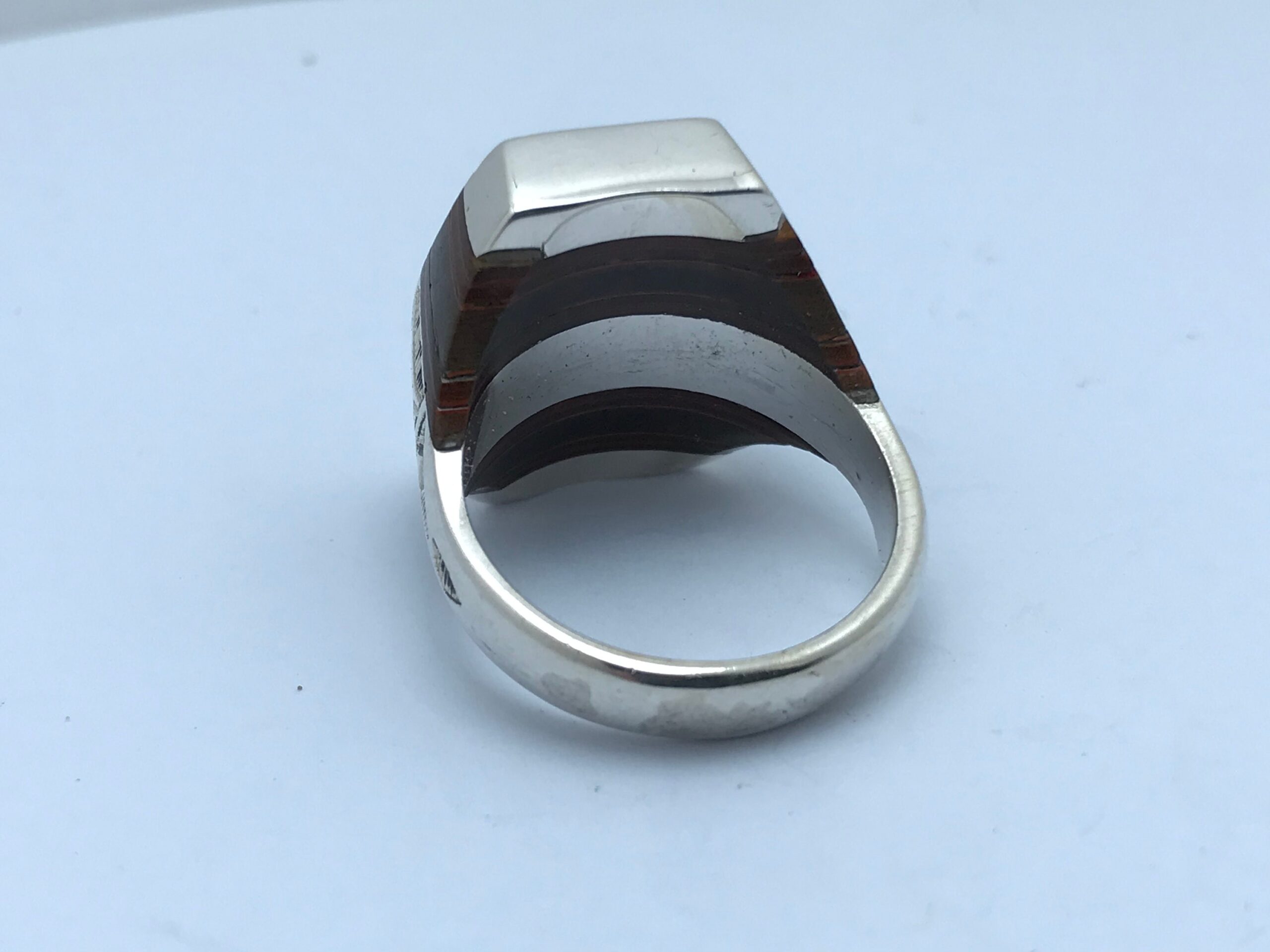Handmade Touareg Ring: Ebony & Sterling Silver Ethnic Band - Image 5