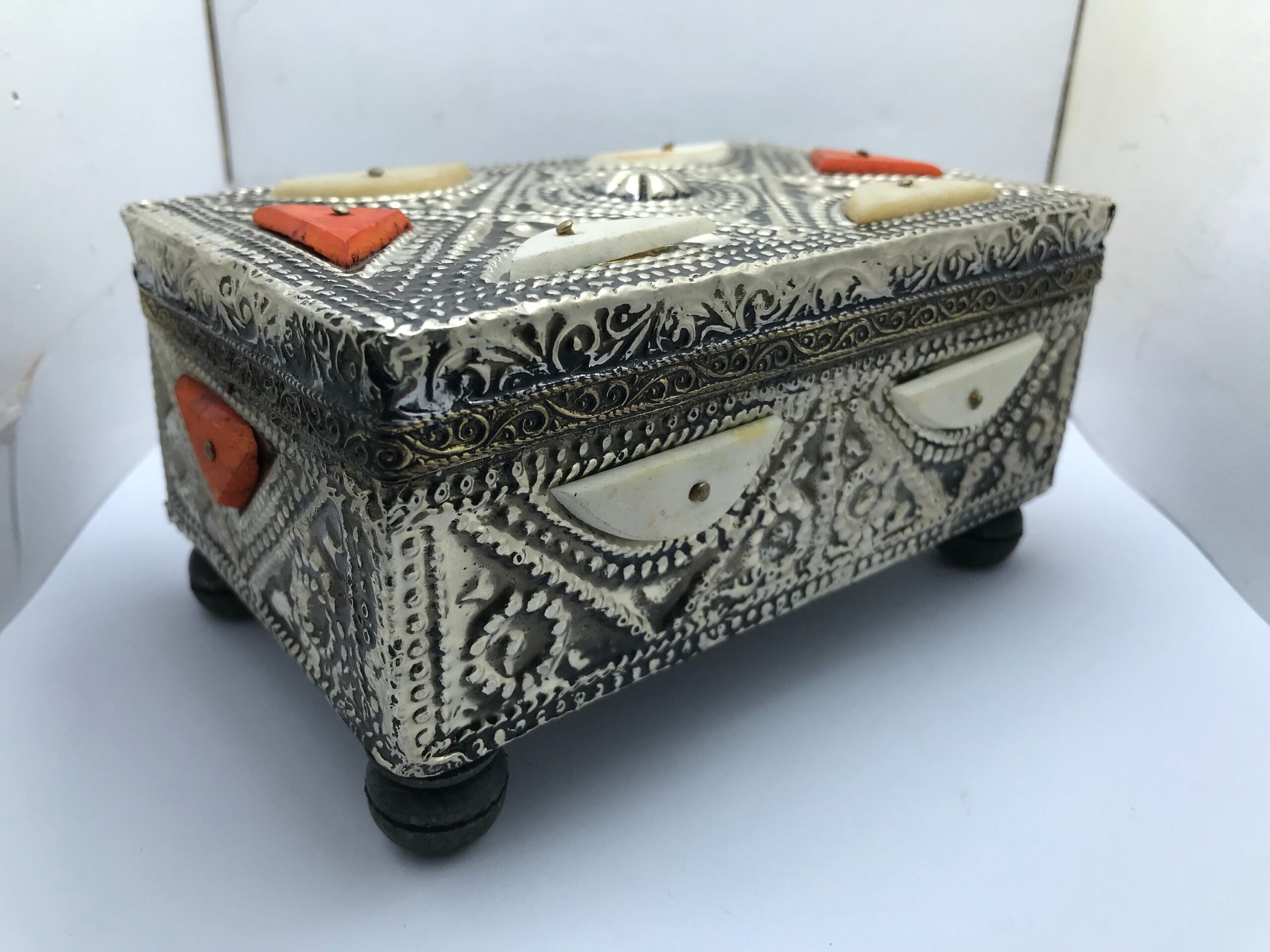 Handmade Berber Jewelry Box: Moroccan Ethnic Ebony Wood Box - Image 4