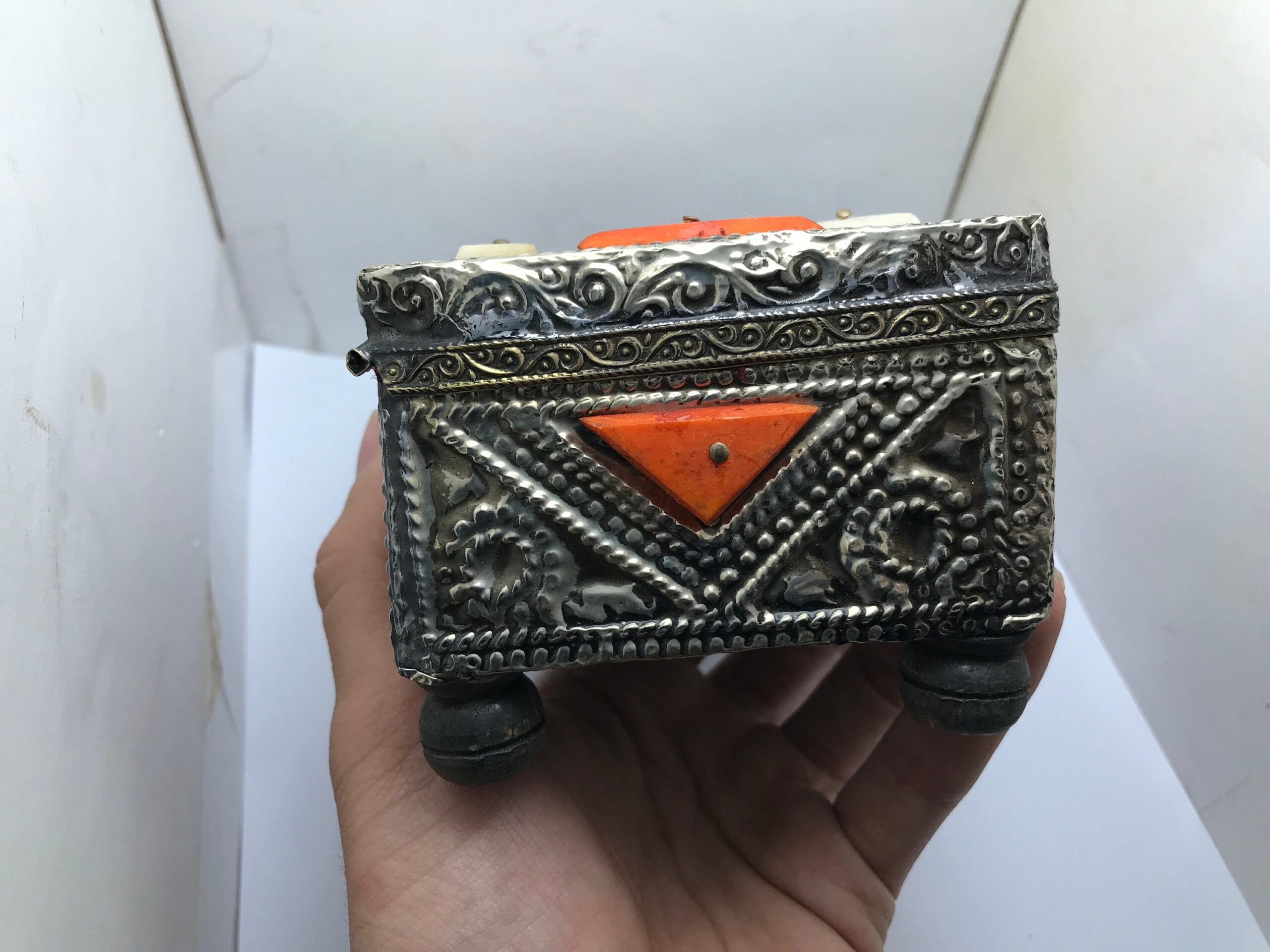 Handmade Berber Jewelry Box: Moroccan Ethnic Ebony Wood Box - Image 7