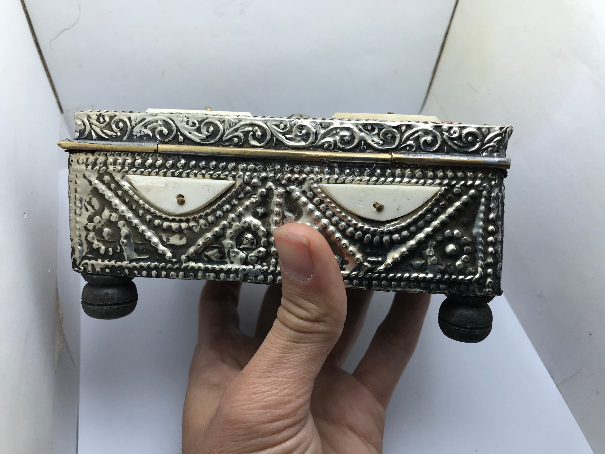 Handmade Berber Jewelry Box: Moroccan Ethnic Ebony Wood Box - Image 6