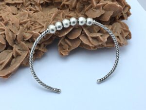 Handmade Touareg Silver Bracelet: Berber Tribal Boho Cuff