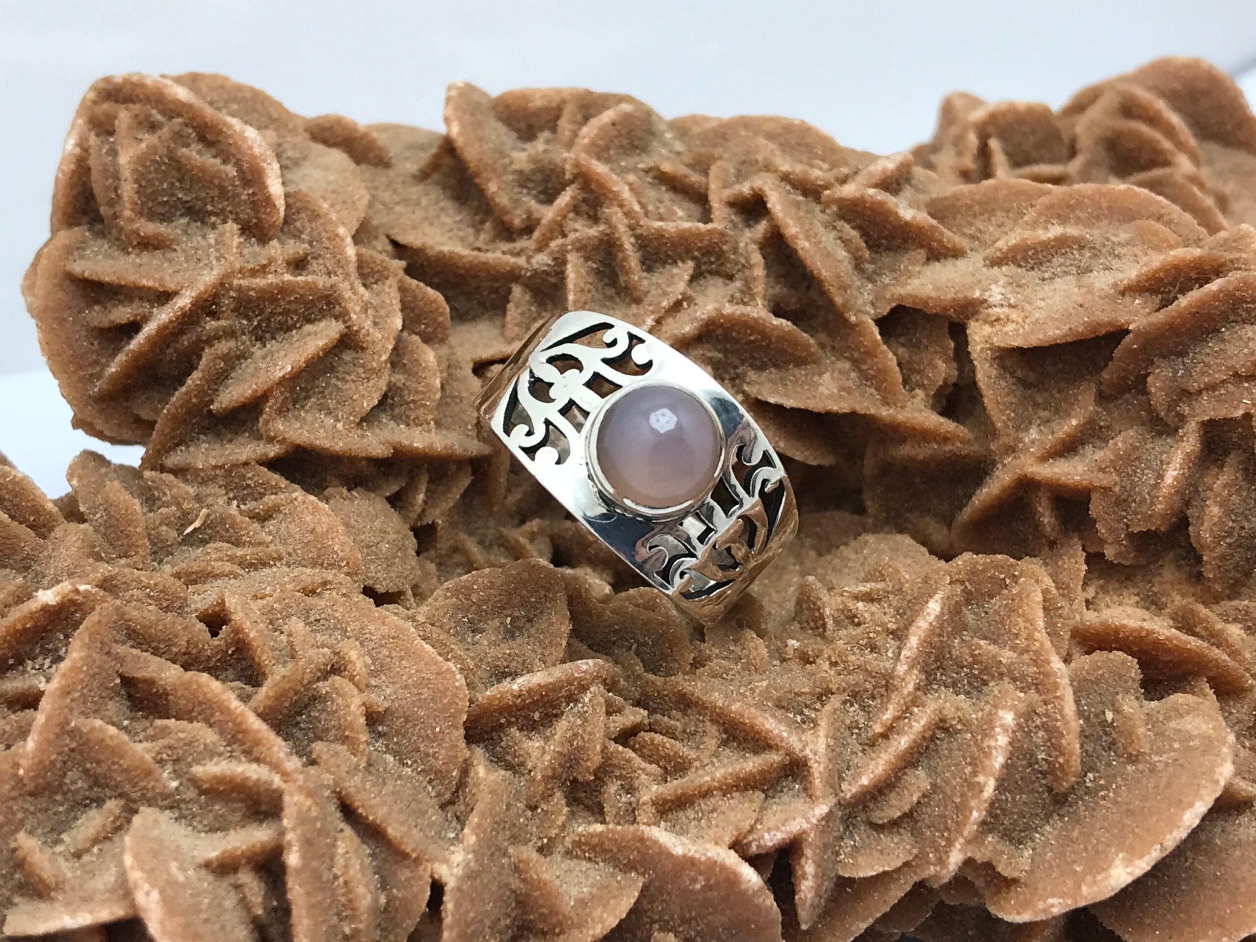 Sterling Silver Moonstone Ring: Berber Touareg Tribal Jewelry - Image 6