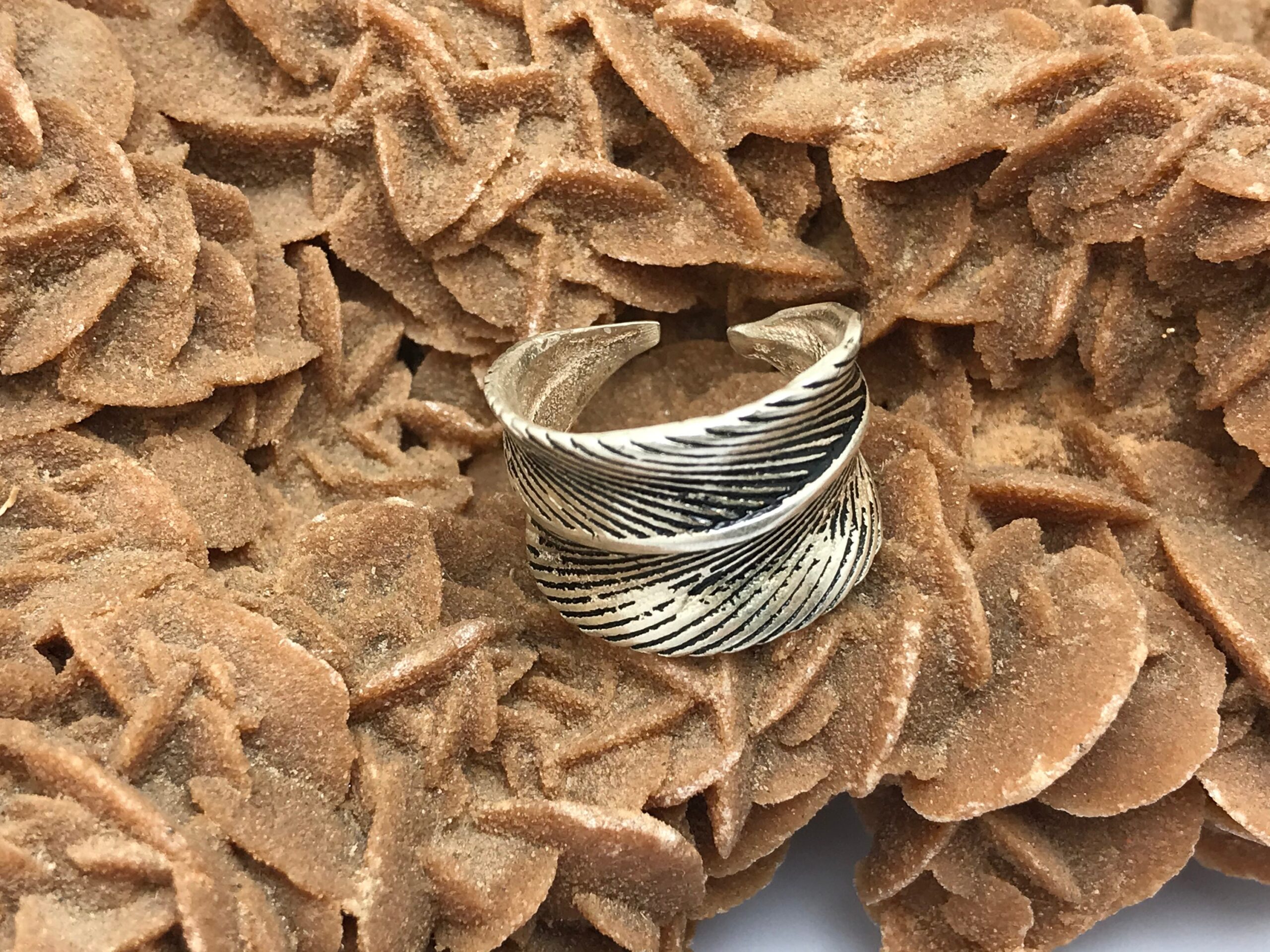 Handmade Sterling Silver Adjustable Ring: Moroccan Tiznit Design - Image 3