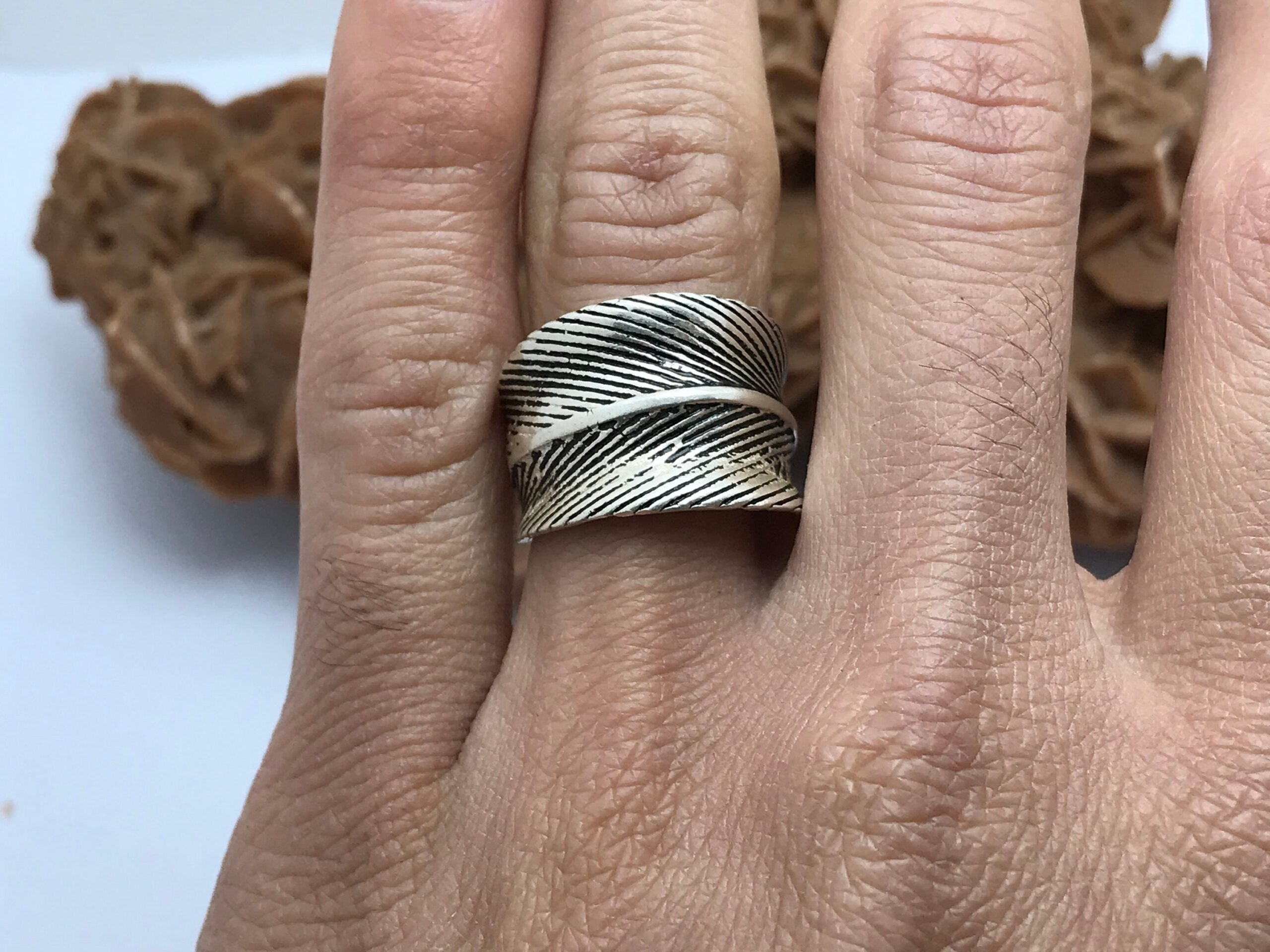 Handmade Sterling Silver Adjustable Ring: Moroccan Tiznit Design - Image 8