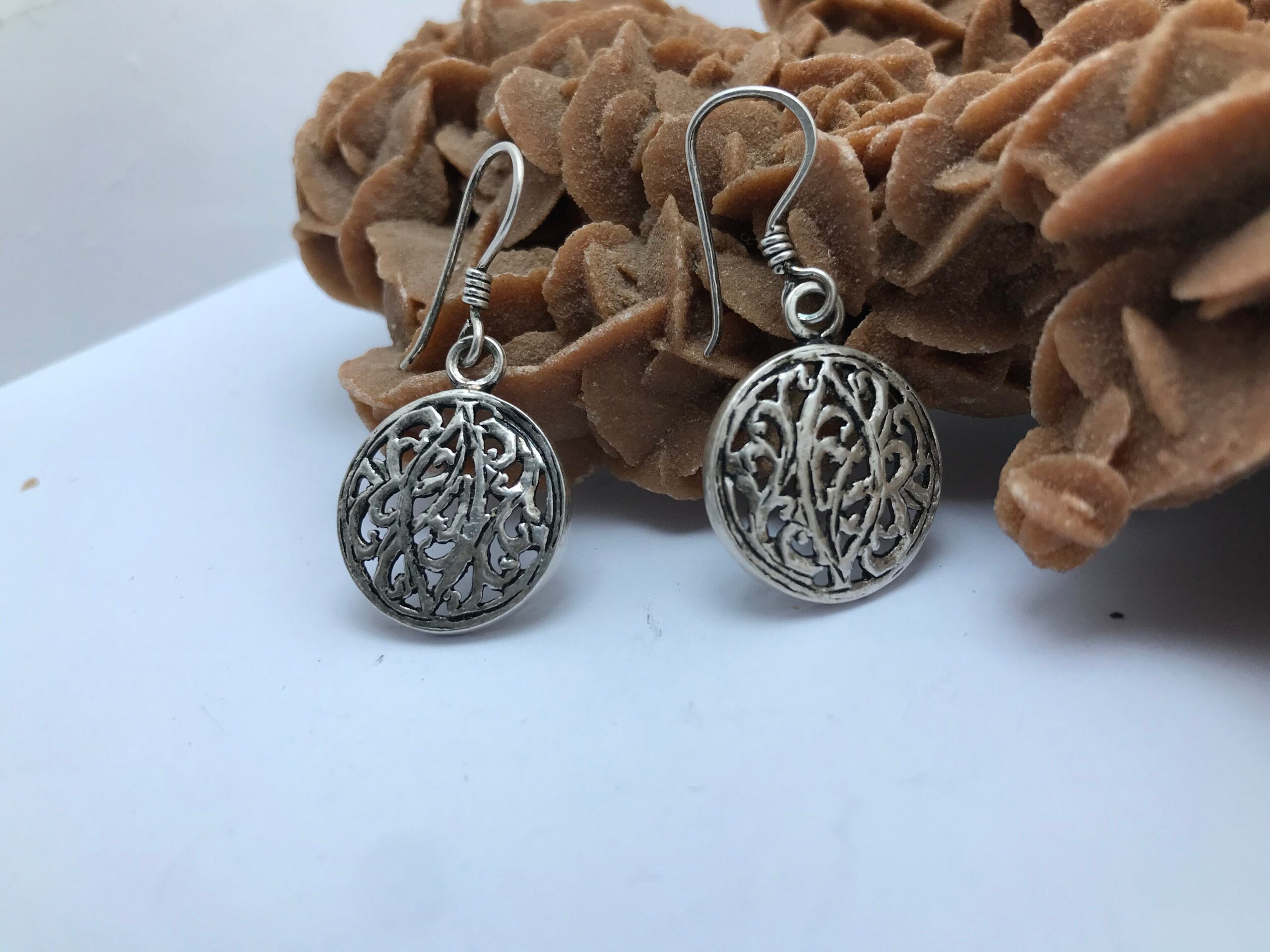 earrings morocco essaouira rorroco, berber engraved gandmade silver - Image 2