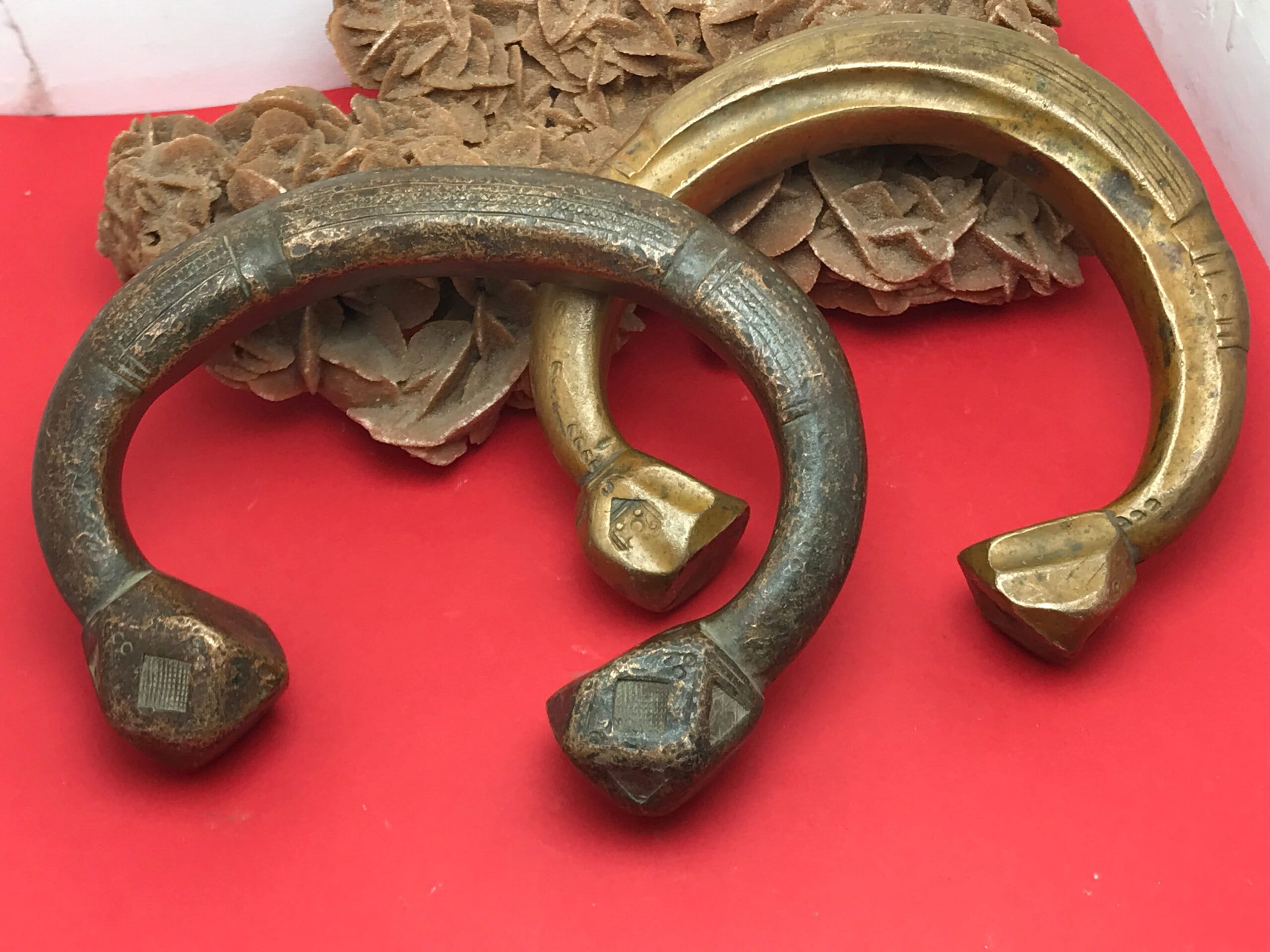 Tuareg Brass Anklet: West African Cuff Bangle
