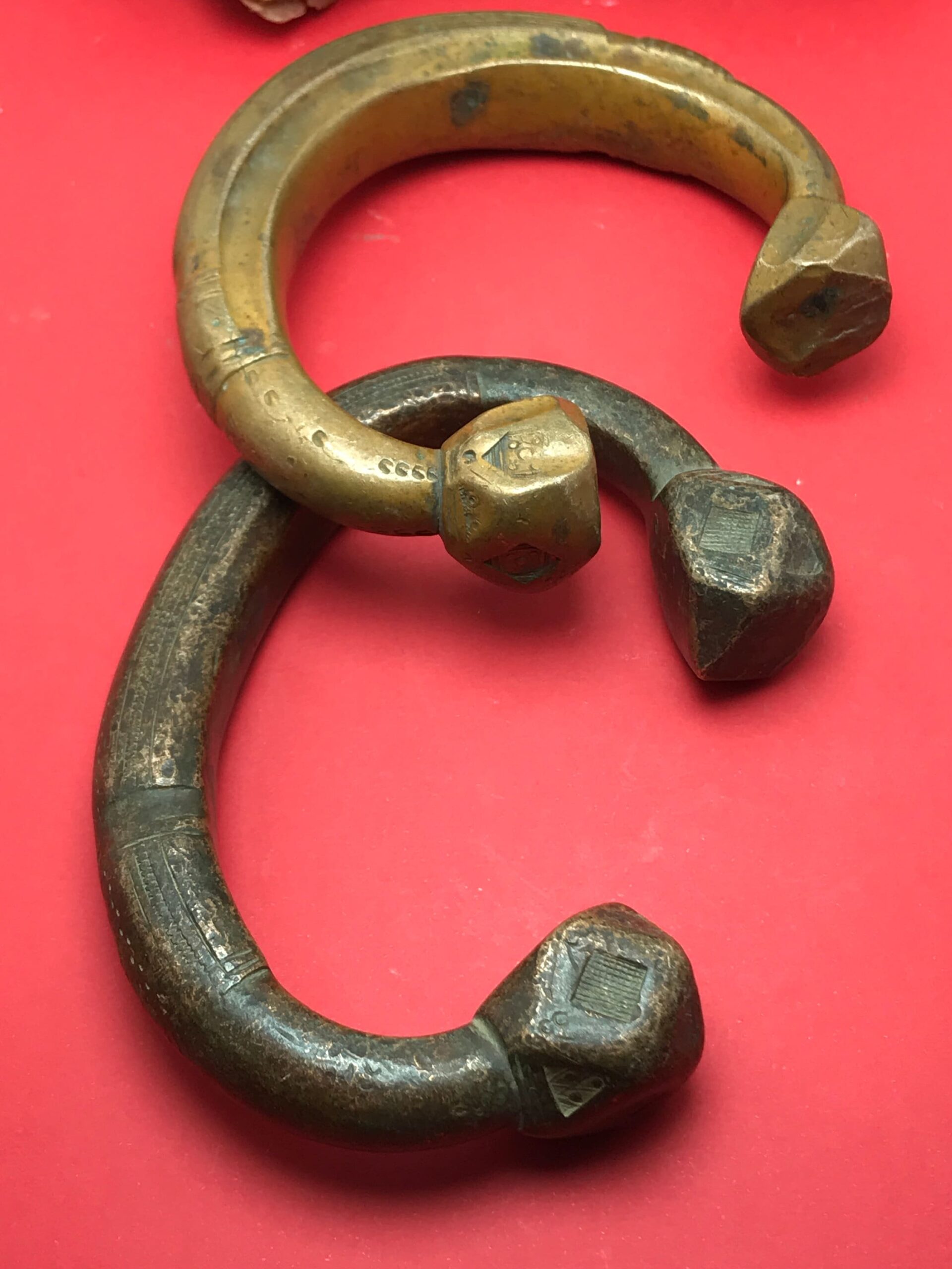 Tuareg Brass Anklet: West African Cuff Bangle - Image 2
