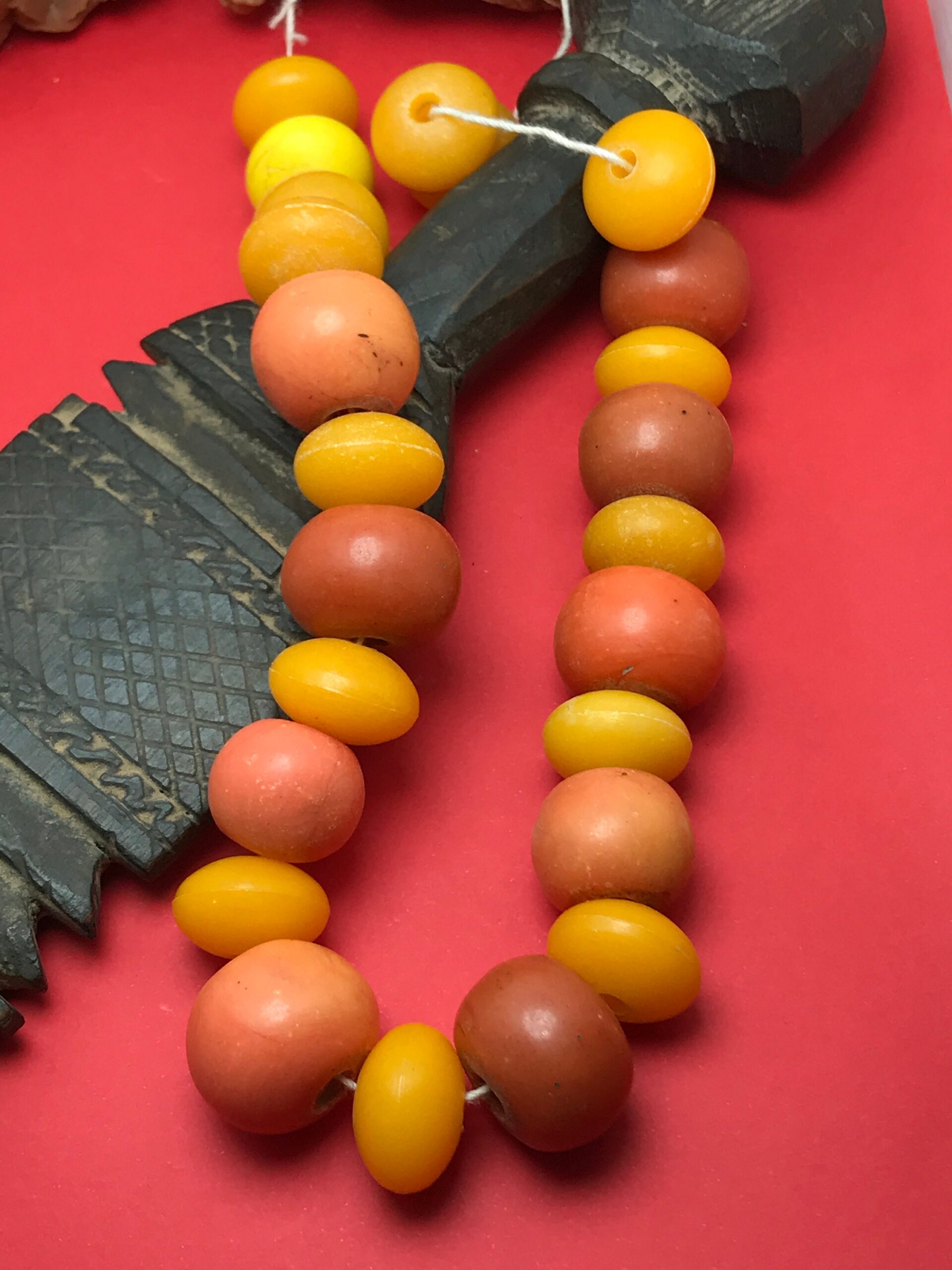 Vintage Berber Necklace Beads: Old Moroccan Jewelry Making - Image 2