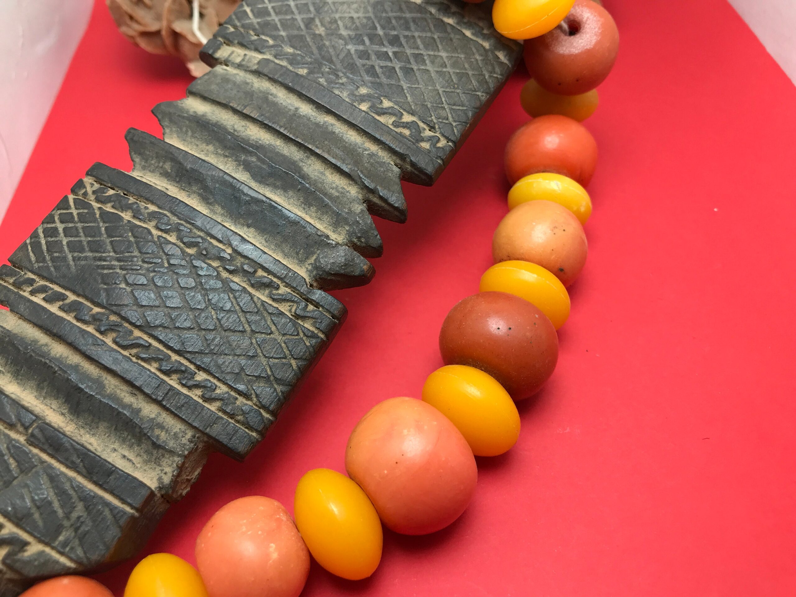 Vintage Berber Necklace Beads: Old Moroccan Jewelry Making - Image 4