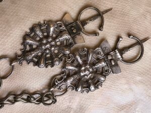 Antique Berber Sterling Silver Fibula Pair: Moroccan Tizerzai Jewels
