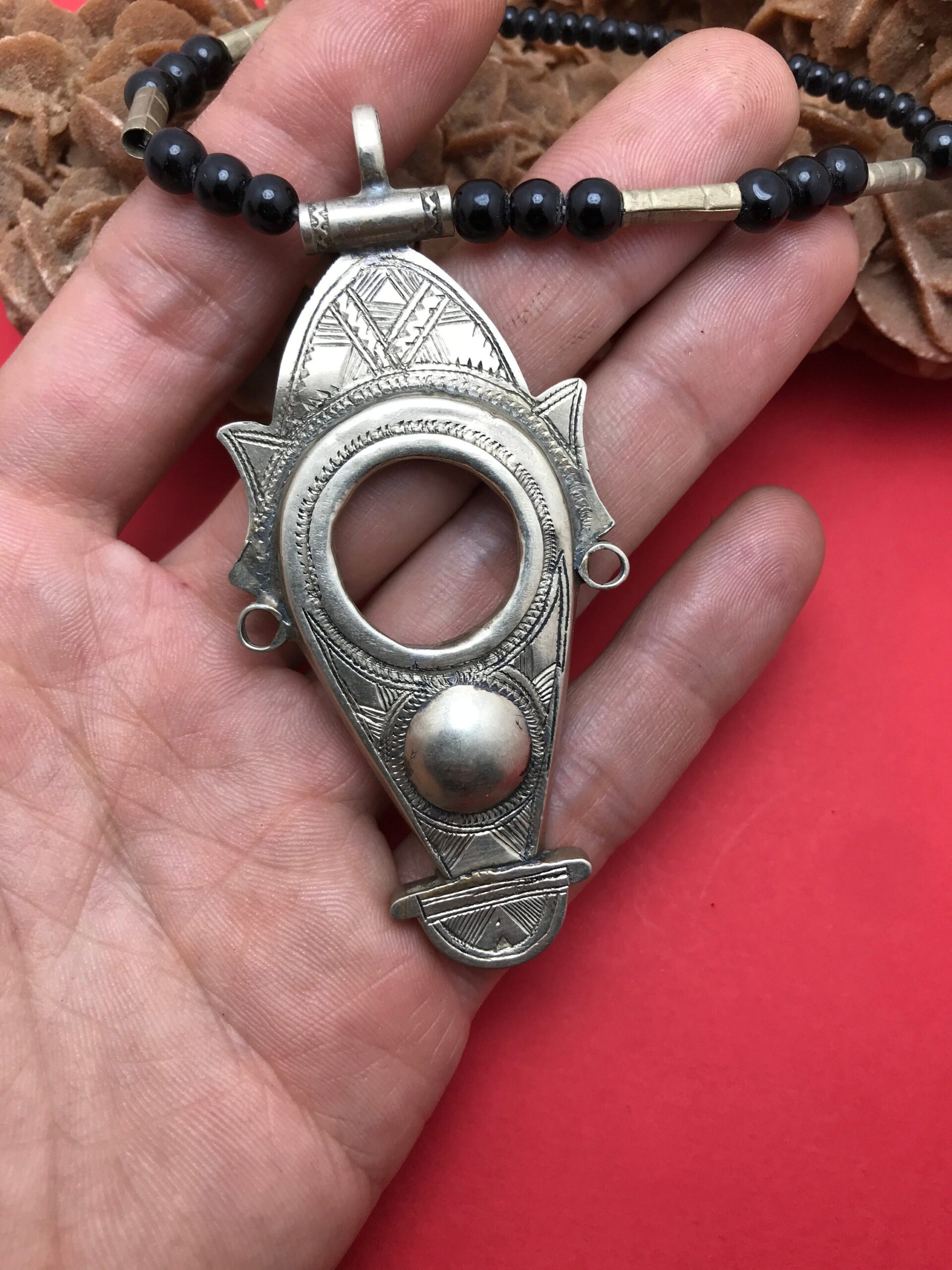 Tuareg's silver talisman amulet Crosses are replicas of charms as used by Tuareg tribes - Image 3