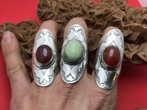 Handmade Berber Silver Ring: Tuareg North African Jewelry