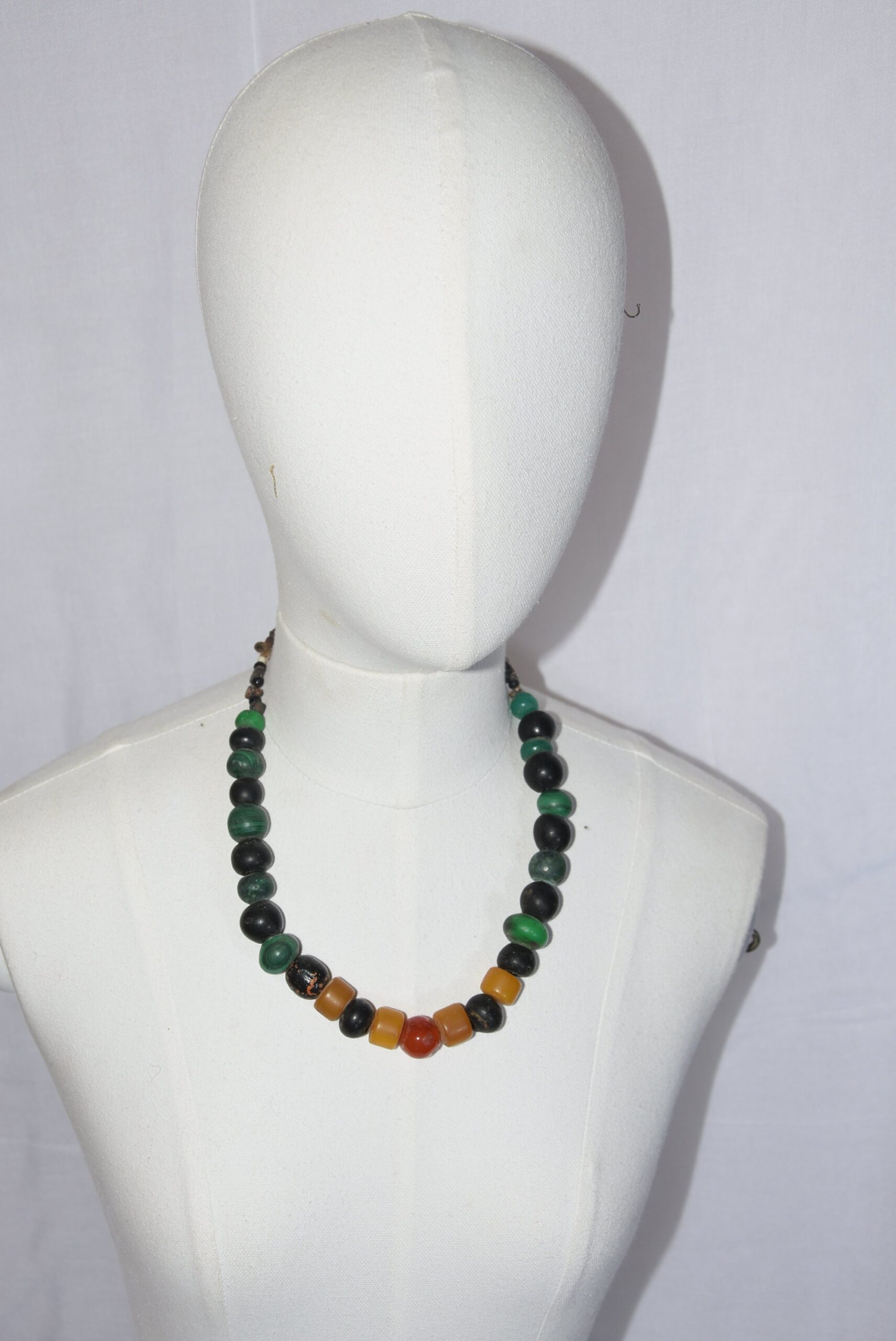 Vintage Berber Necklace: Old Moroccan Glass Beads - Image 2