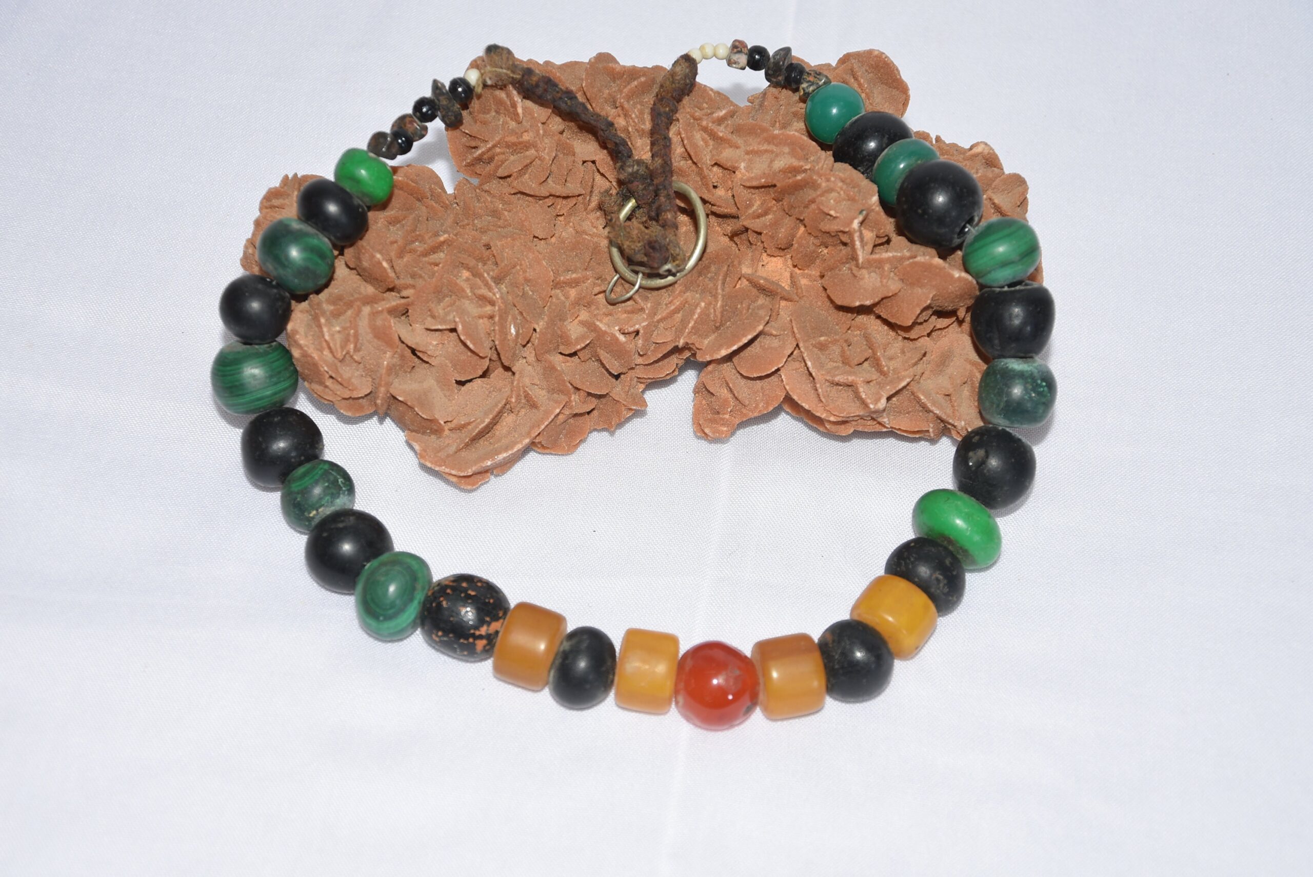 Vintage Berber Necklace: Old Moroccan Glass Beads - Image 6