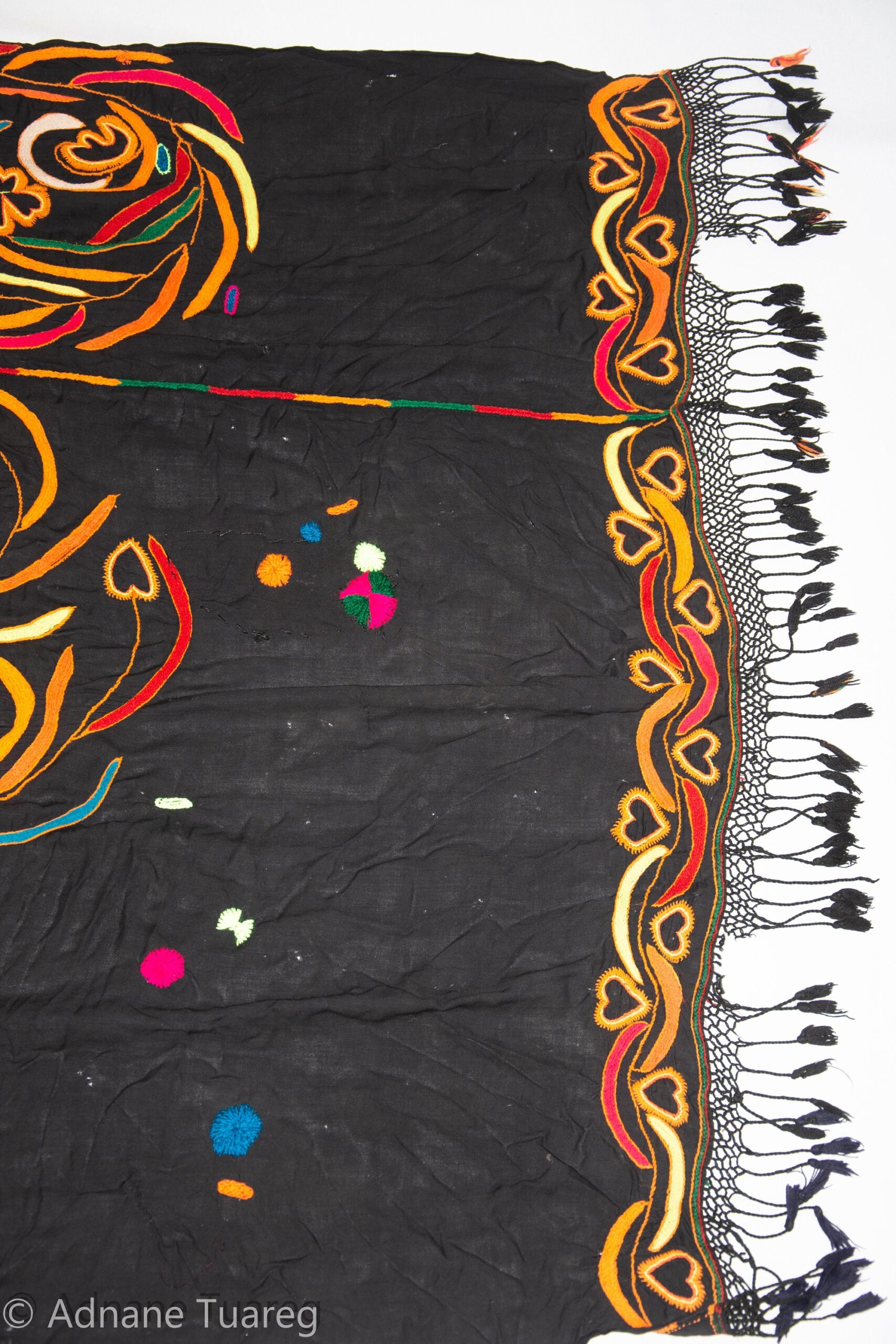 Berber Embroidered tahrouyt, zagoura dress old 1940s - Image 3