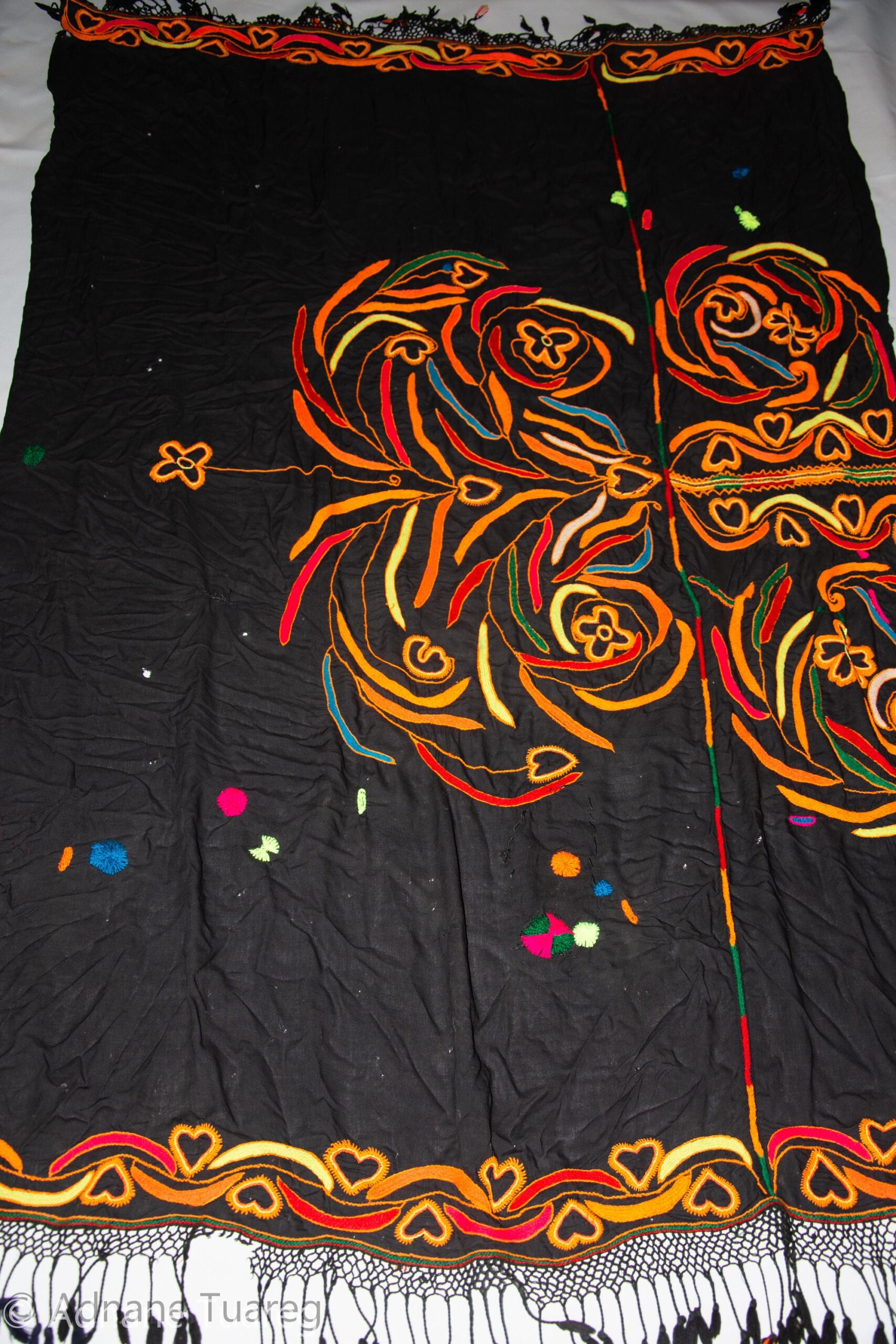 Berber Embroidered tahrouyt, zagoura dress old 1940s - Image 4