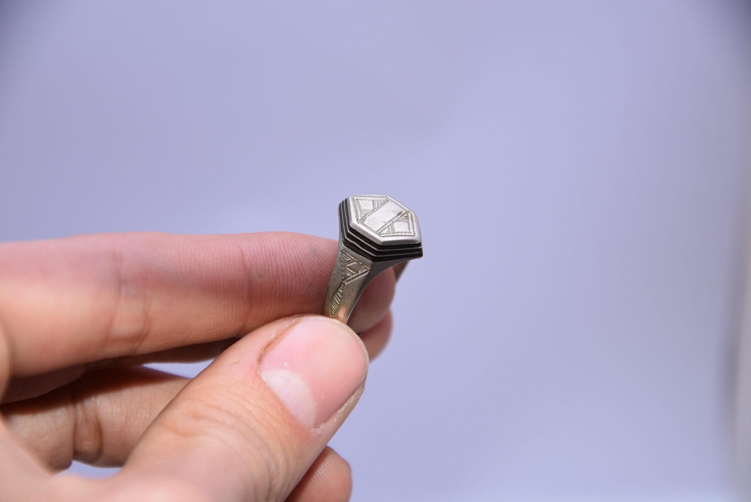 Ancienne touareg bague argent fait a main - Image 5