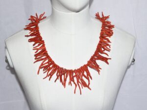 Moroccan Red Coral Necklace: Berber Asila Hand-Knotted