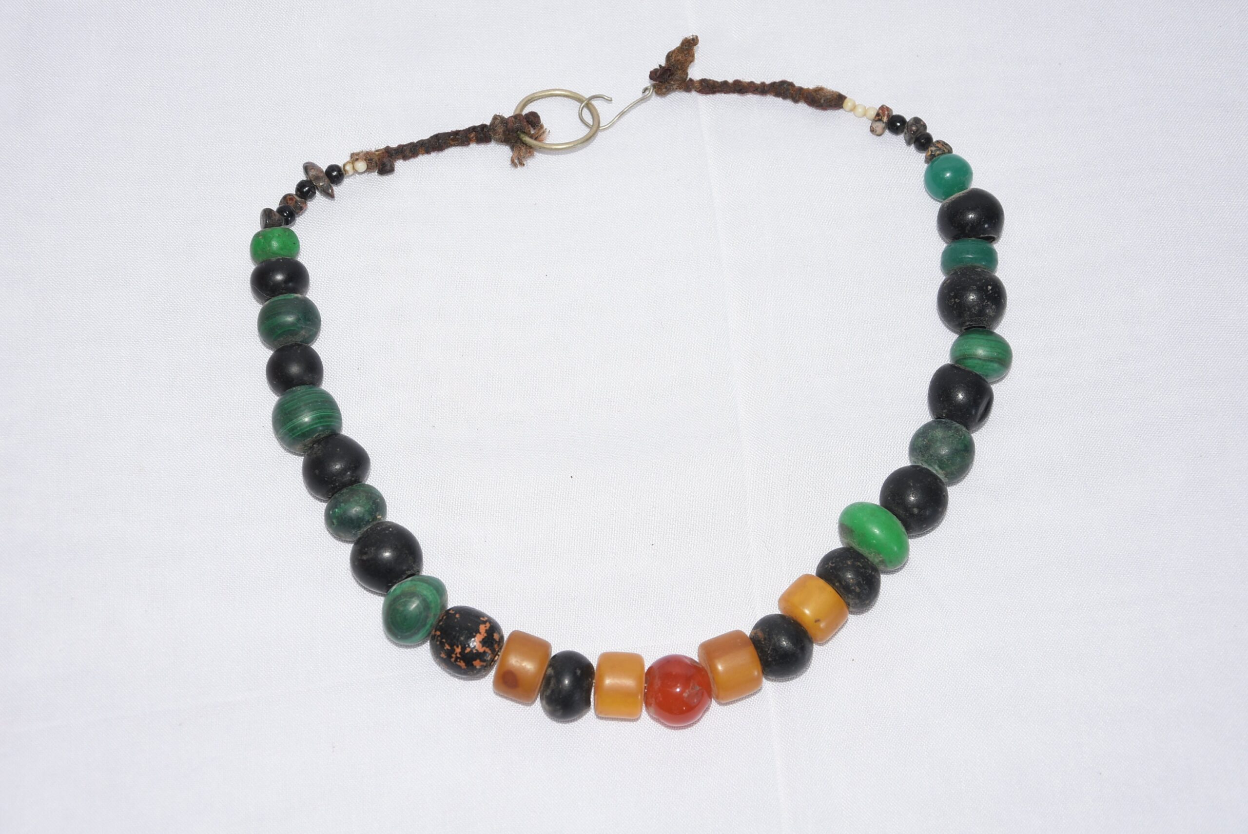 Vintage Berber Necklace: Old Moroccan Glass Beads - Image 3