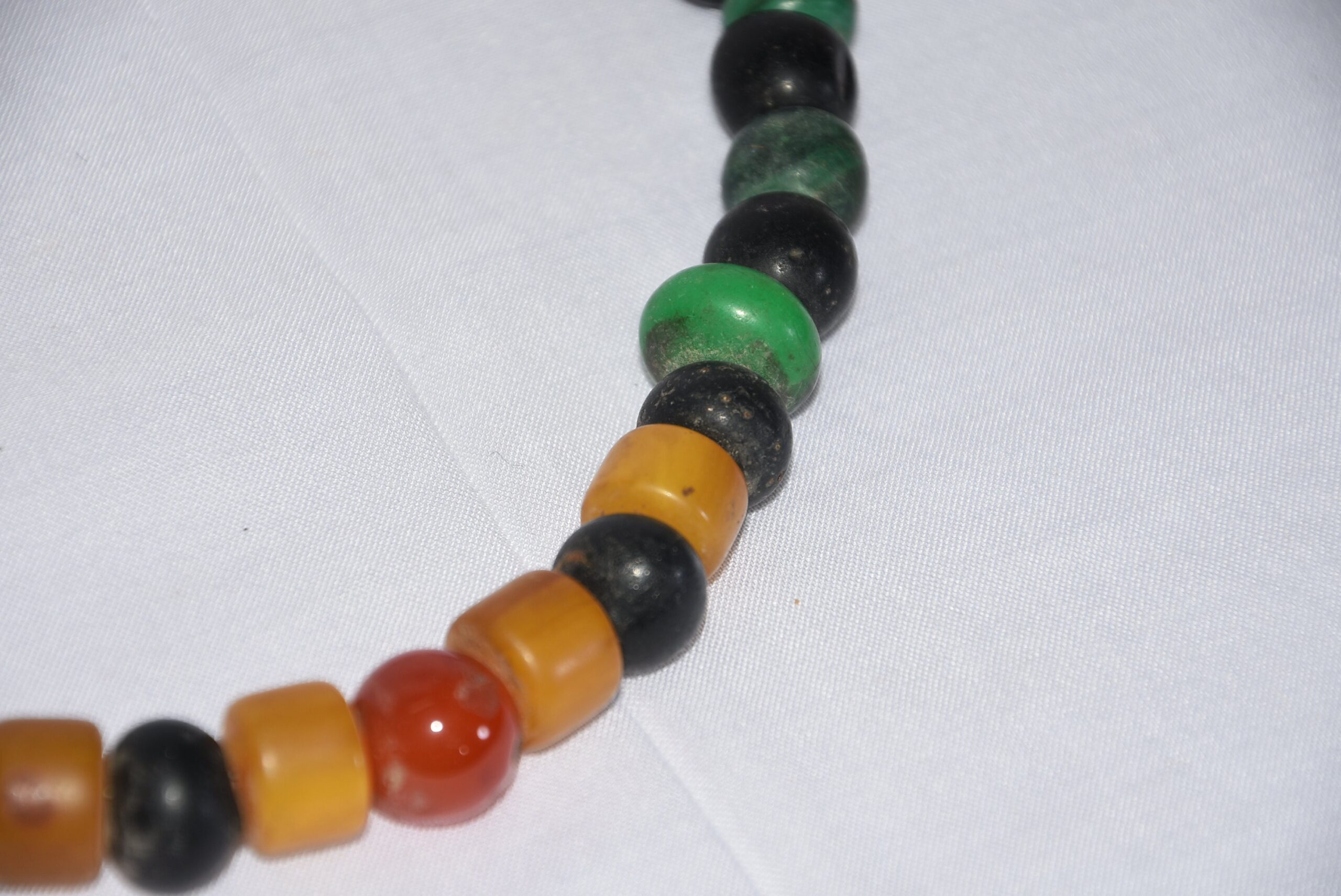Vintage Berber Necklace: Old Moroccan Glass Beads - Image 4