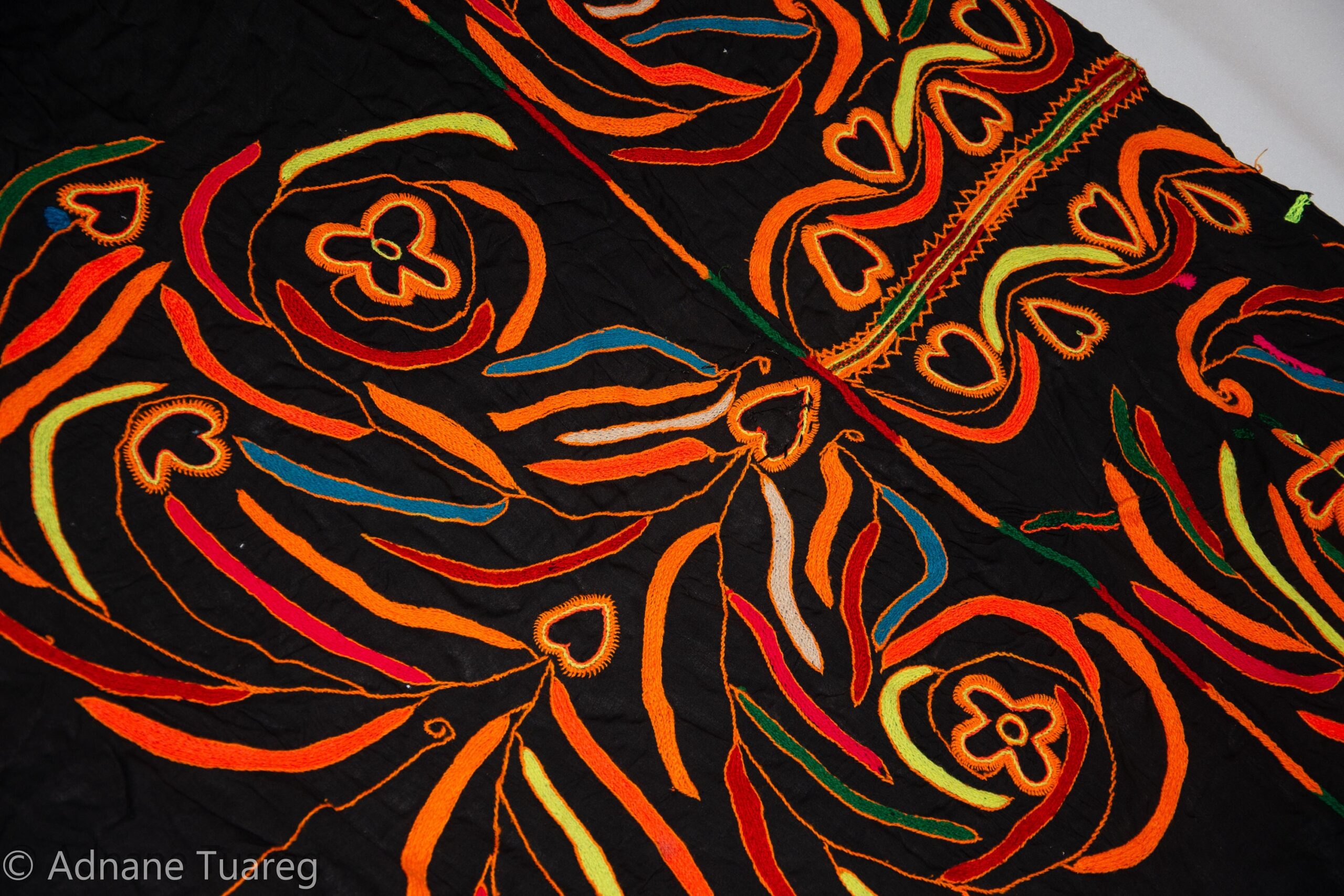 Berber Embroidered tahrouyt, zagoura dress old 1940s - Image 2