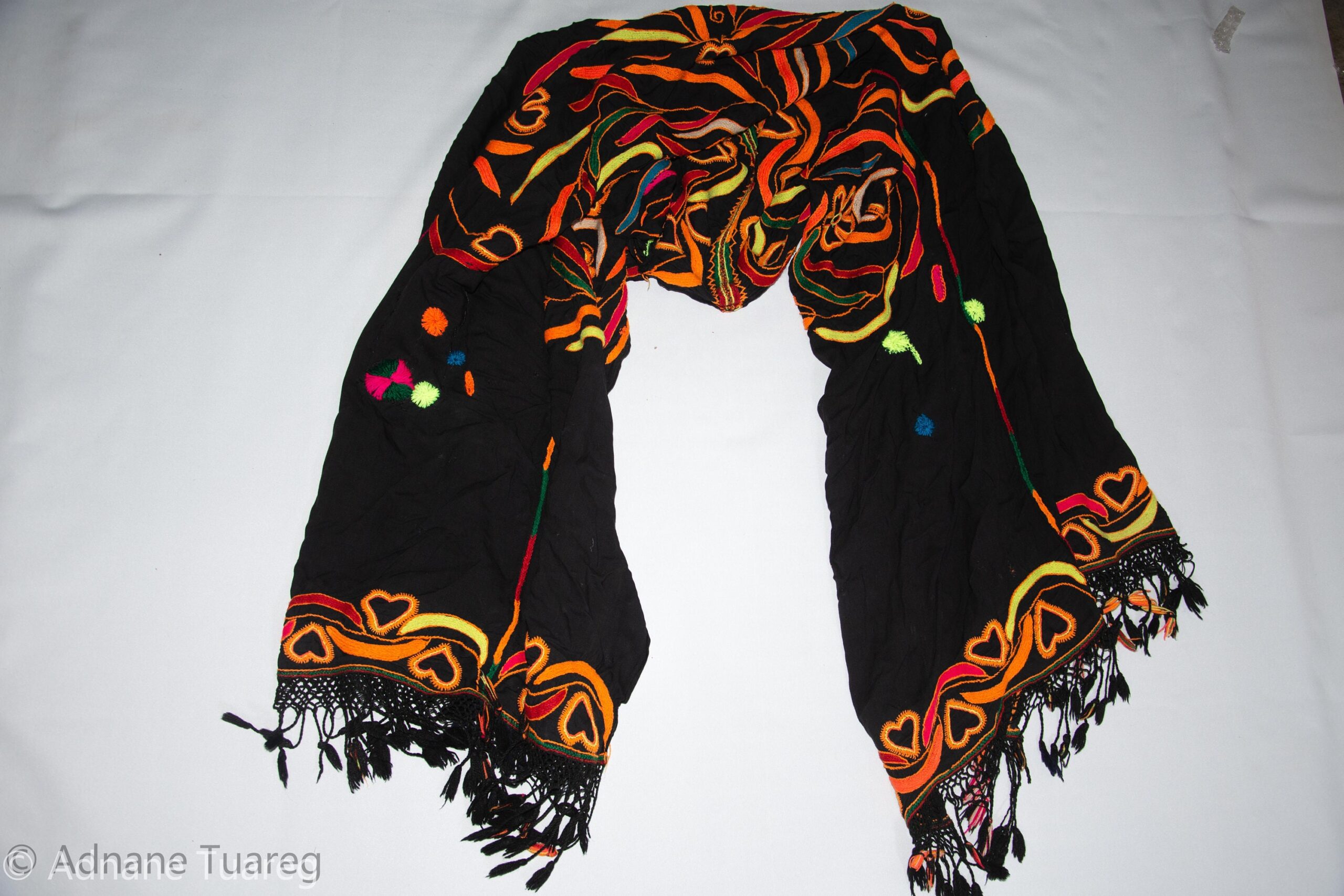 Berber Embroidered tahrouyt, zagoura dress old 1940s - Image 8
