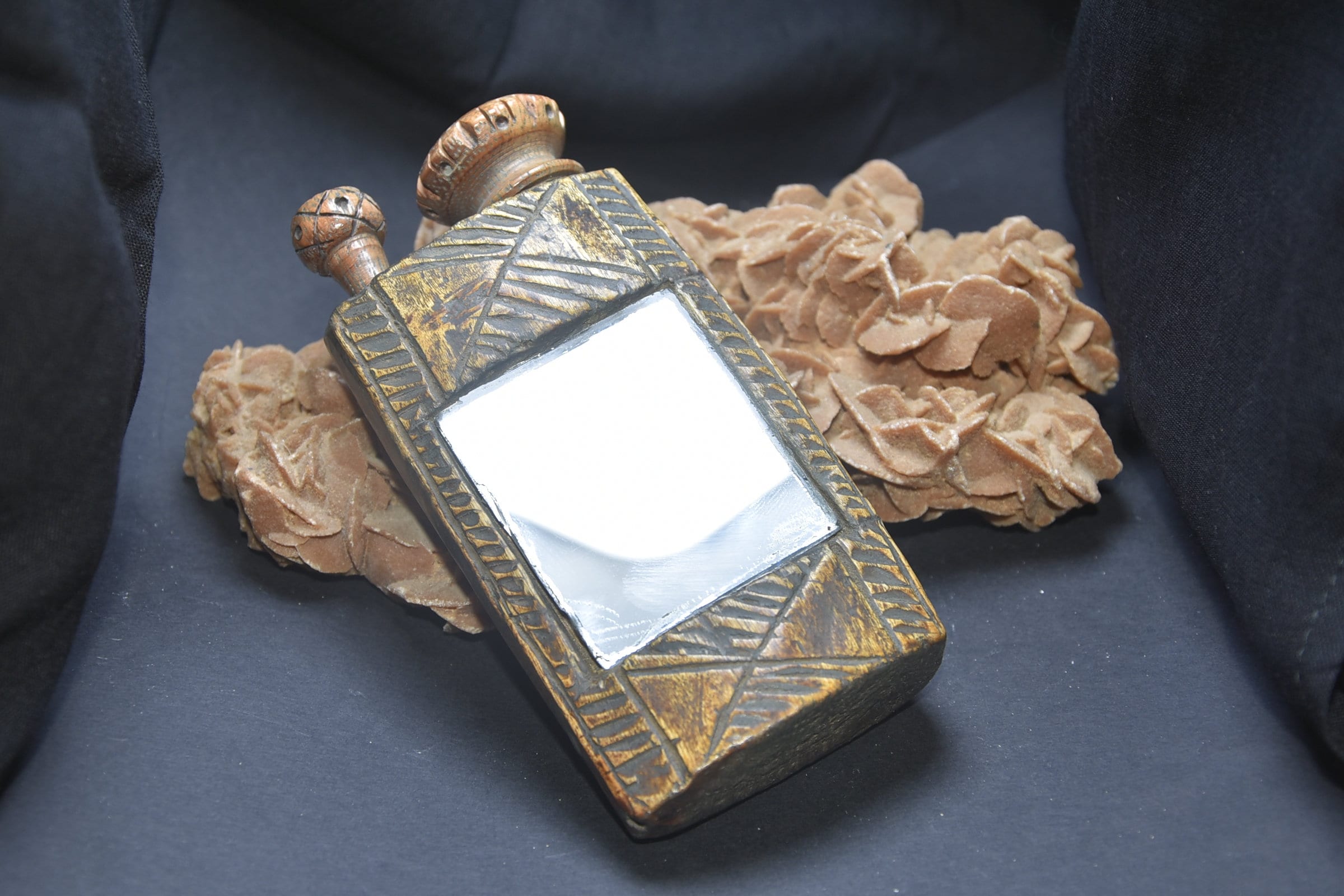 Old Kajal Kohl Wood Bottle Morocco, Moroccan Jewels Antique empty