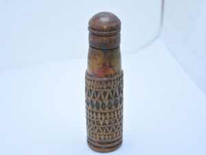 Kajal Kohl Wood Bottle, Berber, Morocco empty