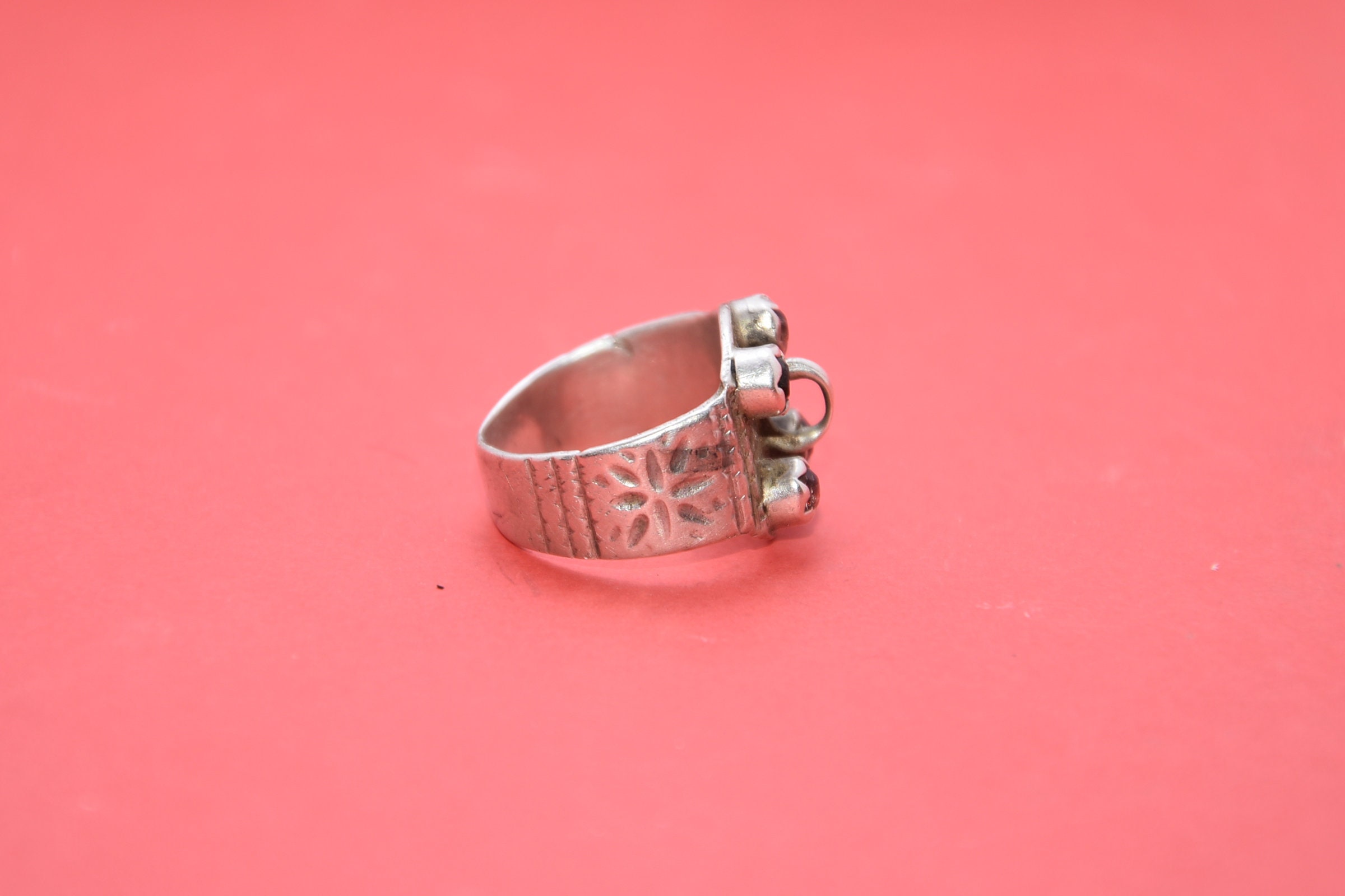 Ancien berbère bague argent du sud du Maroc - Image 4