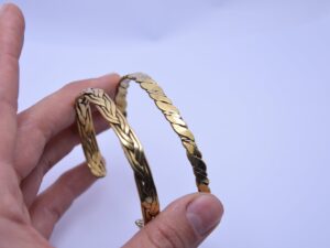 Touareg Copper Bangle: Berber Braided Bracelet