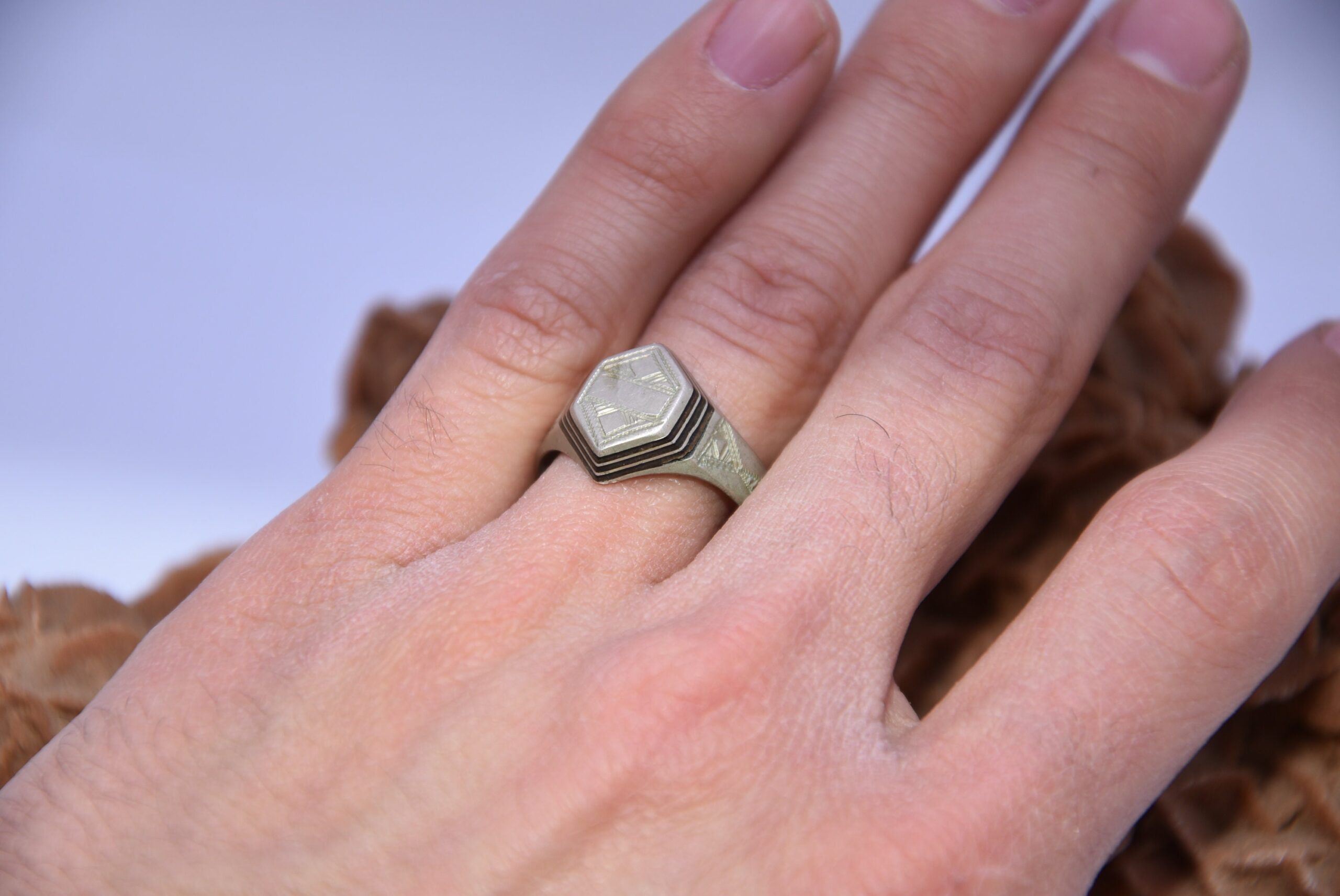 Ancienne touareg bague argent fait a main - Image 9
