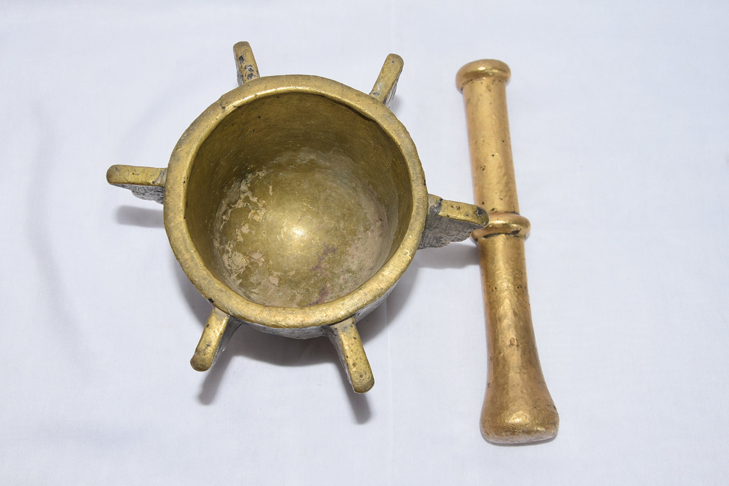 Antique Tuareg Brass Mortar: Berber Mehraz, Morocco - Image 4
