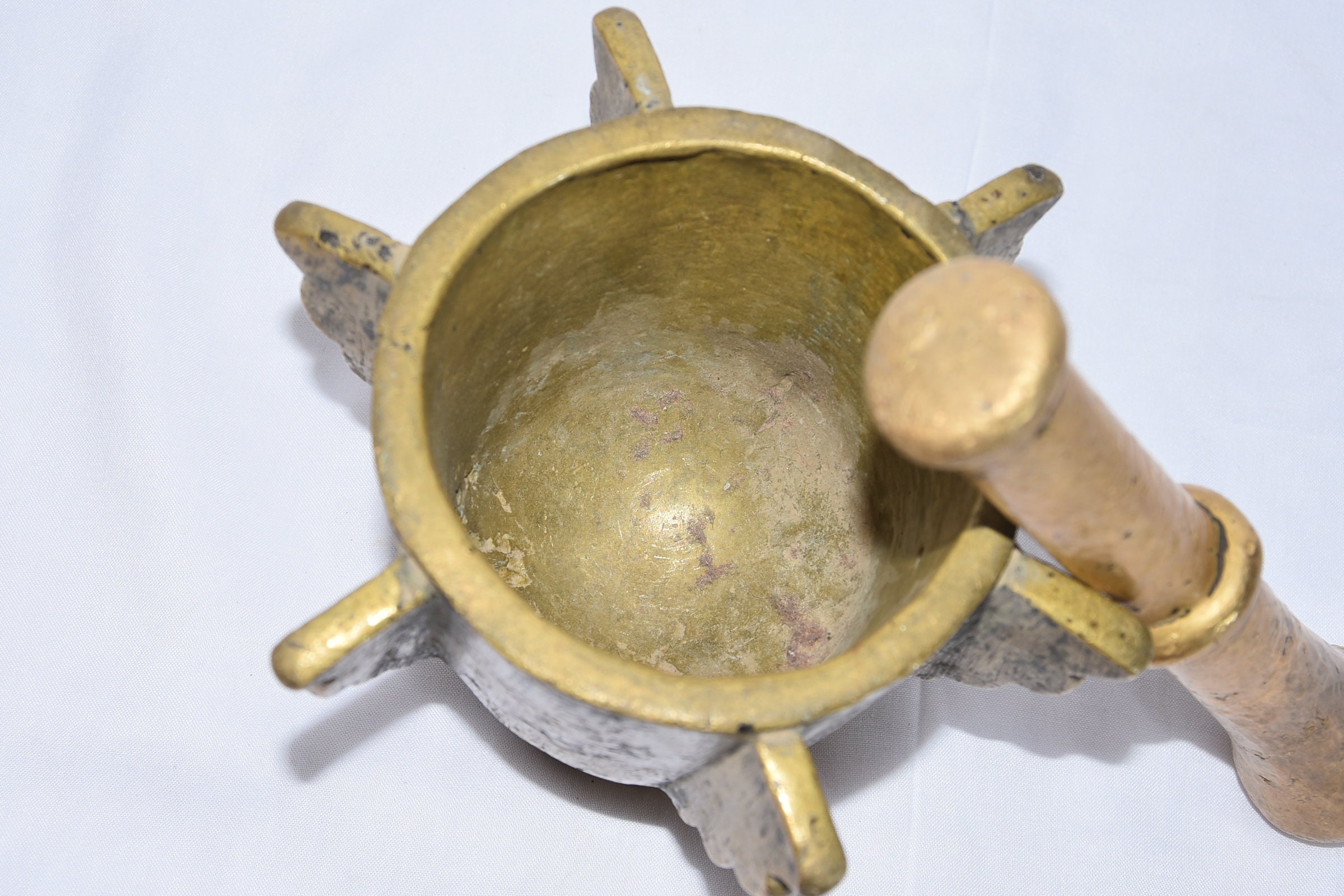 Antique Tuareg Brass Mortar: Berber Mehraz, Morocco - Image 6