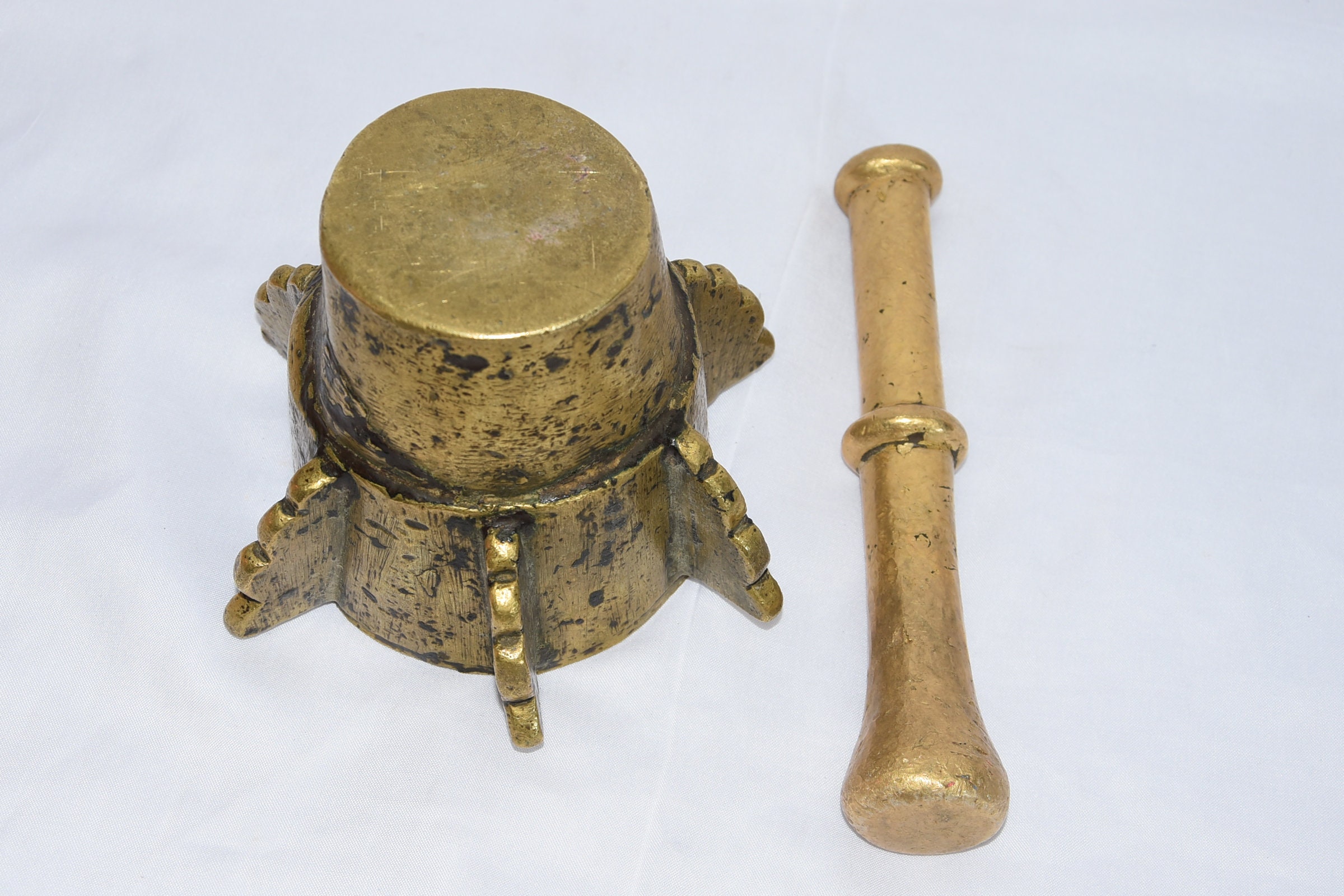 Antique Tuareg Brass Mortar: Berber Mehraz, Morocco - Image 7